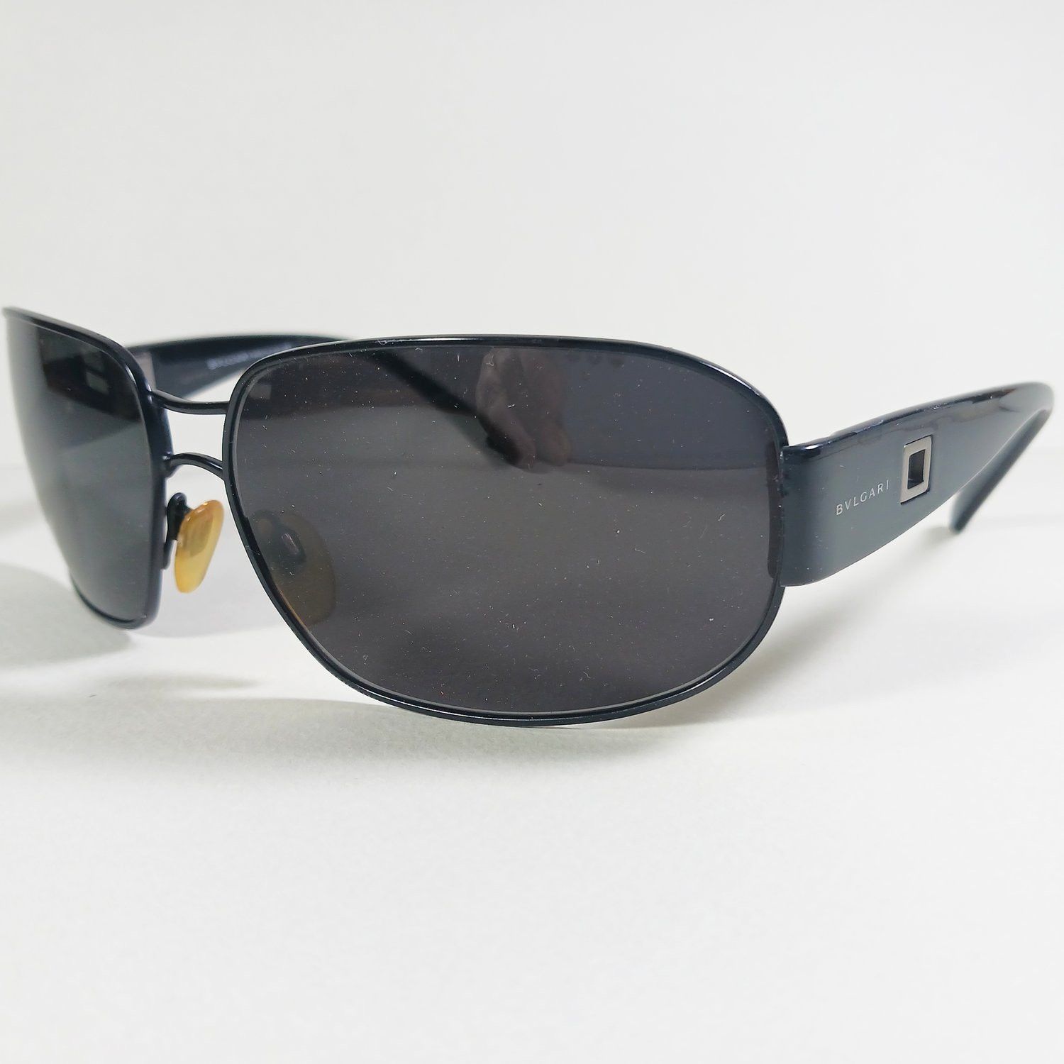 Bvlgari × Designer BVLGARI 545 128/71 Vintage Wrap Sunglasses w/Case Size ONE SIZE - 2 Thumbnail