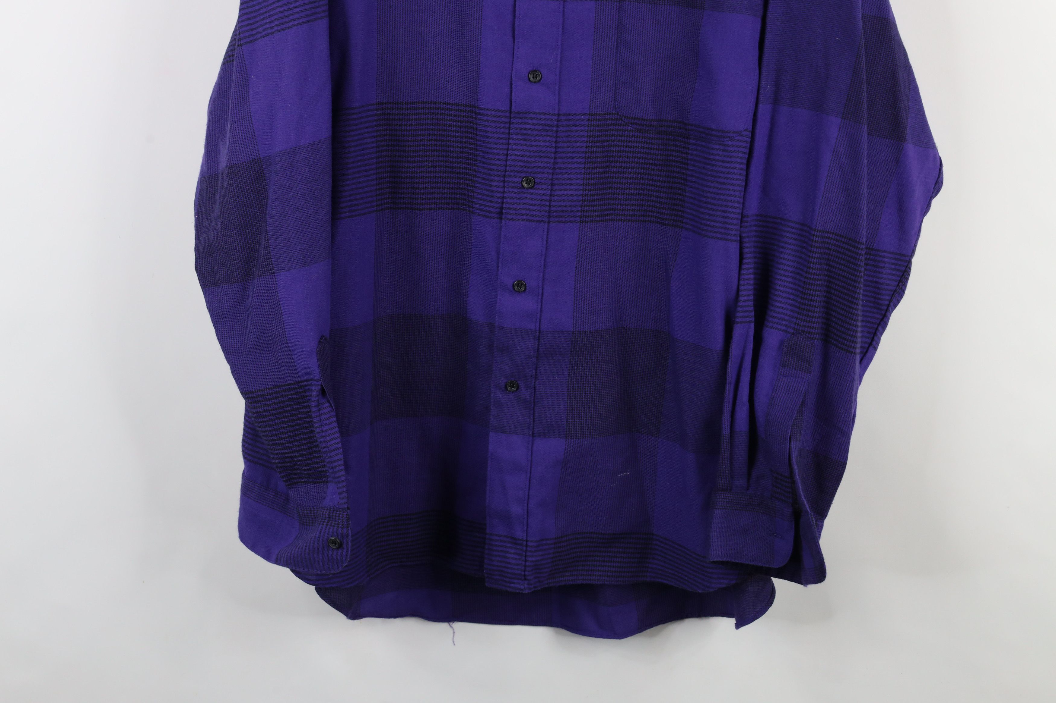 Vintage Vintage 90s Streetwear Flannel Button Down Shirt Purple Size US XL / EU 56 / 4 - 3 Thumbnail