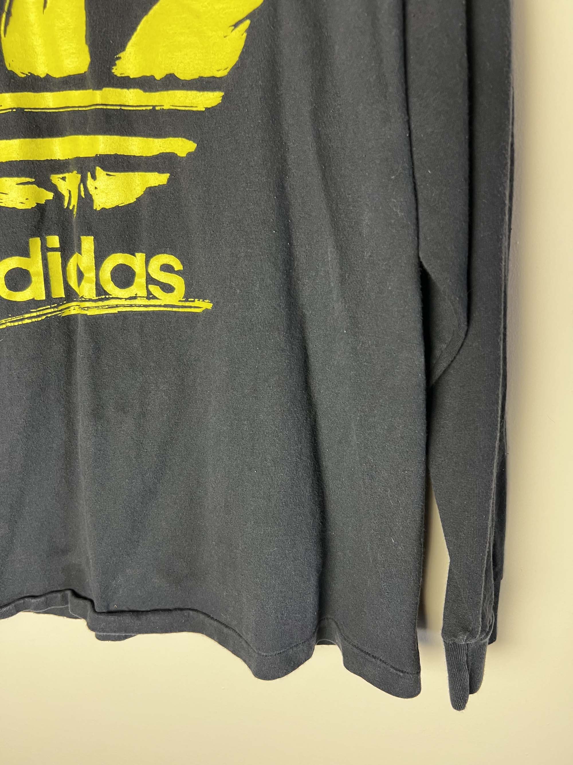 Adidas Vintage 1980's Adidas Trefoil Logo Long Sleeve Shirt Size US M / EU 48-50 / 2 - 7 Thumbnail