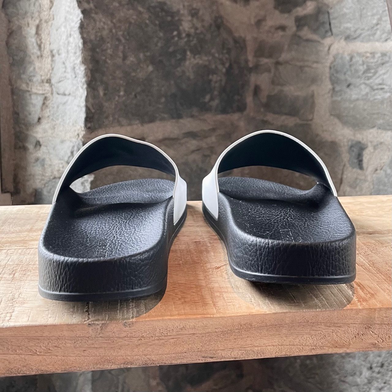 Balmain Balmain White Leather Logo Slides Size US 10 / IT 40 - 5 Thumbnail