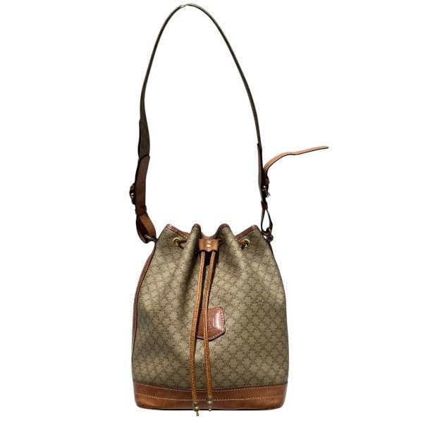 Celine Celine Macadam Pvc Leather Shoulder Bag Plastic / Synthetic Shoulder Bag A09 Duty Free For Usa in Brown, Women's
