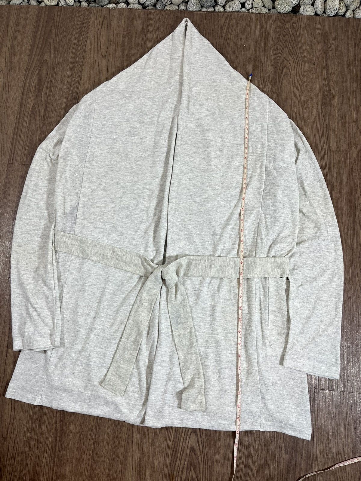 Tete Homme Tête Homme Robe Kimono Cardigan – Light Grey Wrap Belted Size US M / EU 48-50 / 2 - 13 Thumbnail