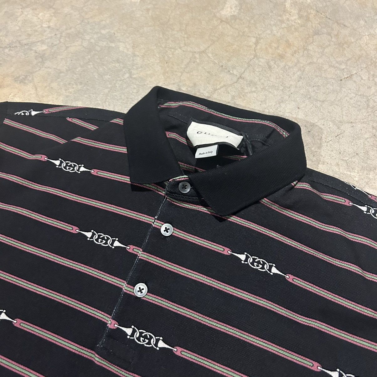 Designer × Gucci NWT Gucci Jacquard Horsebit Monogram GG Polo Shirt Rare Size US XXL / EU 58 / 5 - 4 Thumbnail