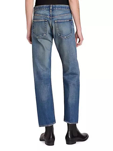 Saint Laurent Paris o1bcso1str1124 Mick In Vintage Jeans in Blue Size US 26 / EU 42 - 2 Thumbnail