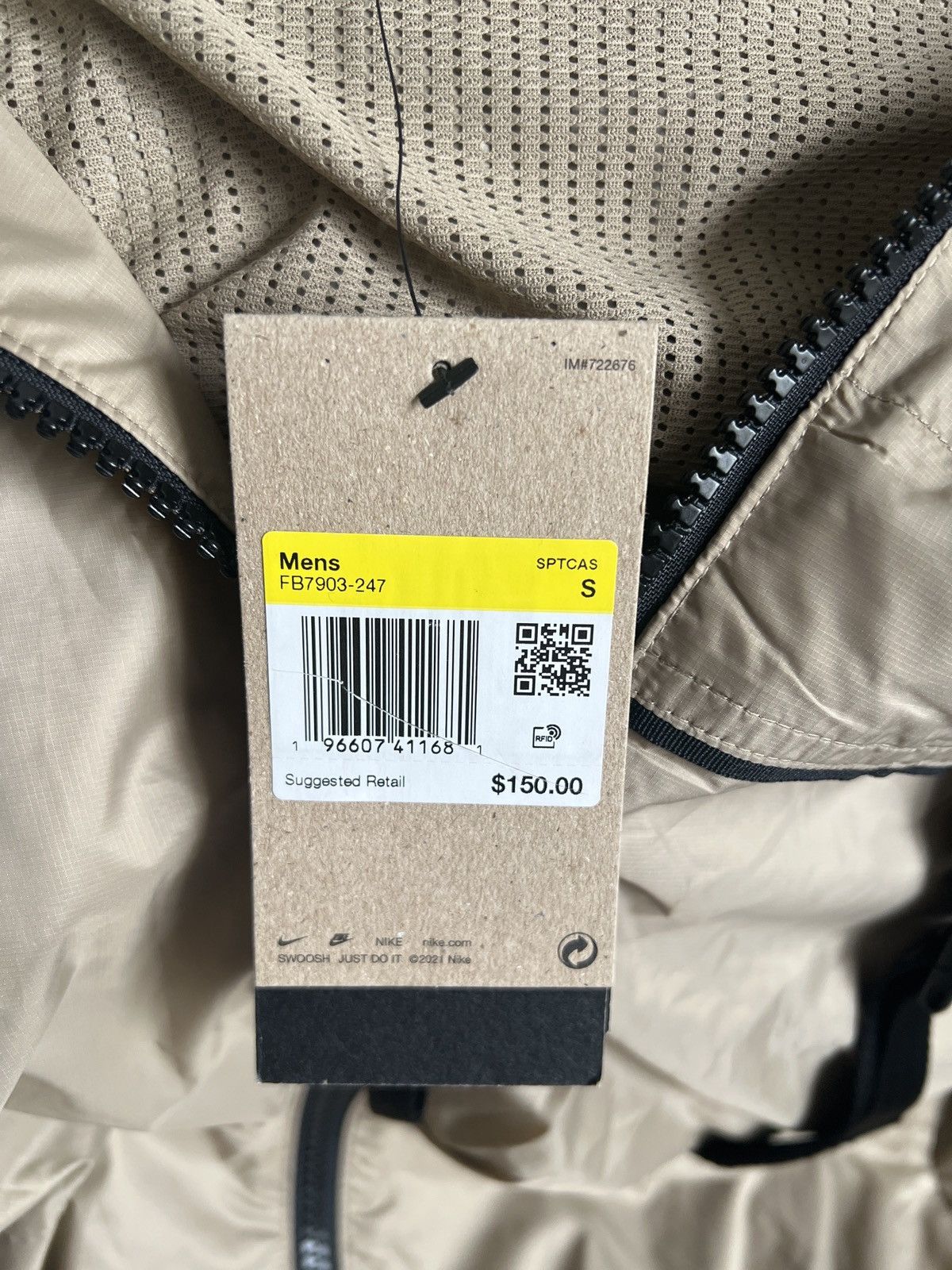 Nike Men’s Nike Jacket Size Small Retail $150 Size US S / EU 44-46 / 1 - 2 Thumbnail
