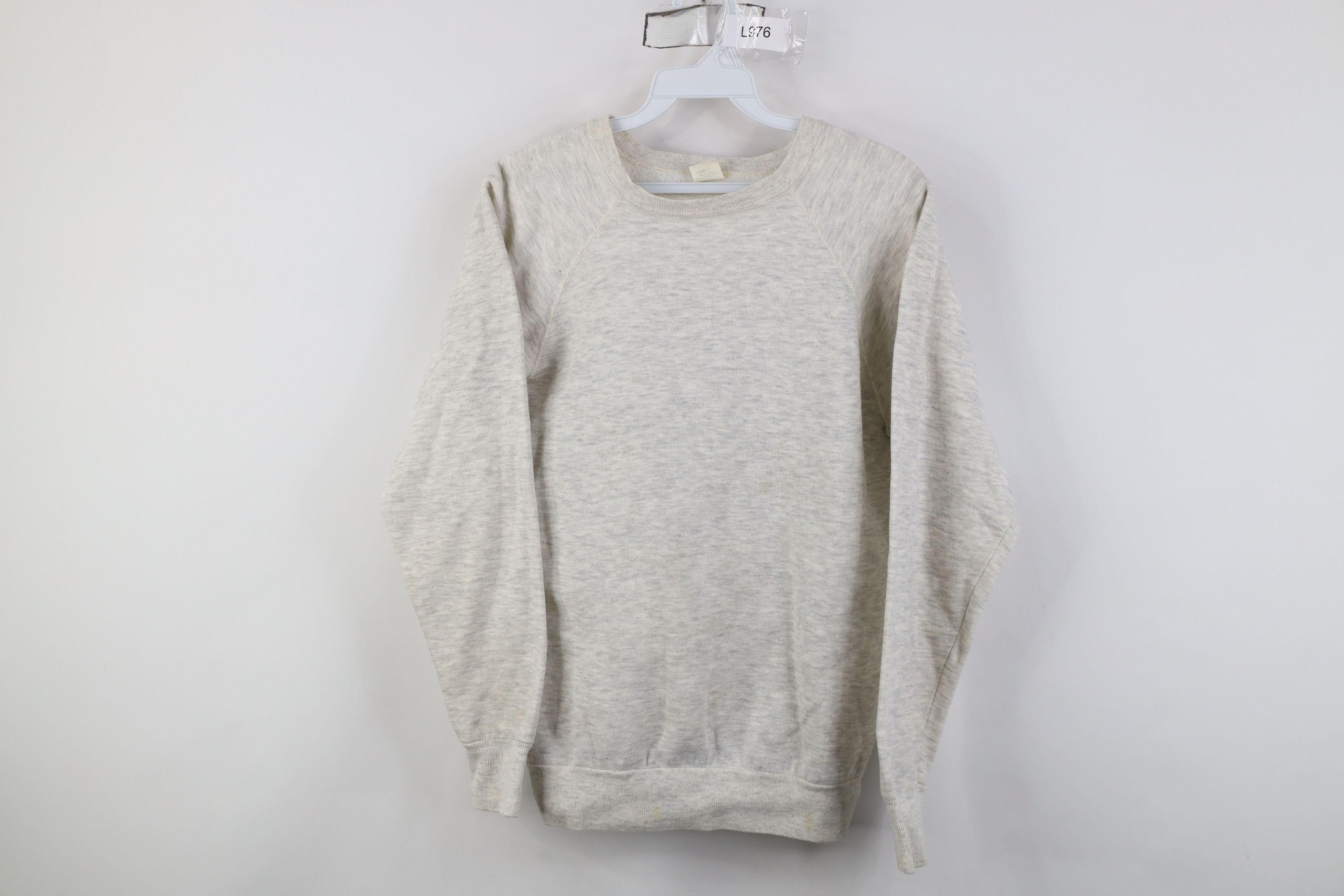 Vintage Vintage 60s 70s Streetwear Raglan Sweatshirt Heather Gray US Size M / US 6-8 / IT 42-44 - 1 Thumbnail