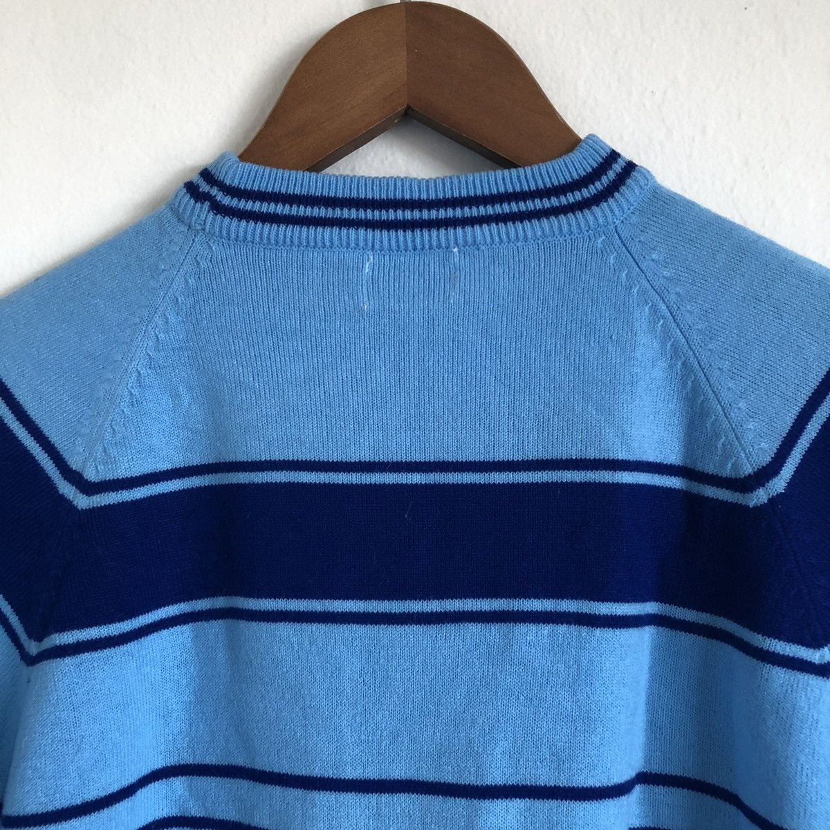 JCPenney × Towncraft × Vintage vintage Towncraft striped sweater shirt knit tee blue mock Size US M / EU 48-50 / 2 - 4 Thumbnail
