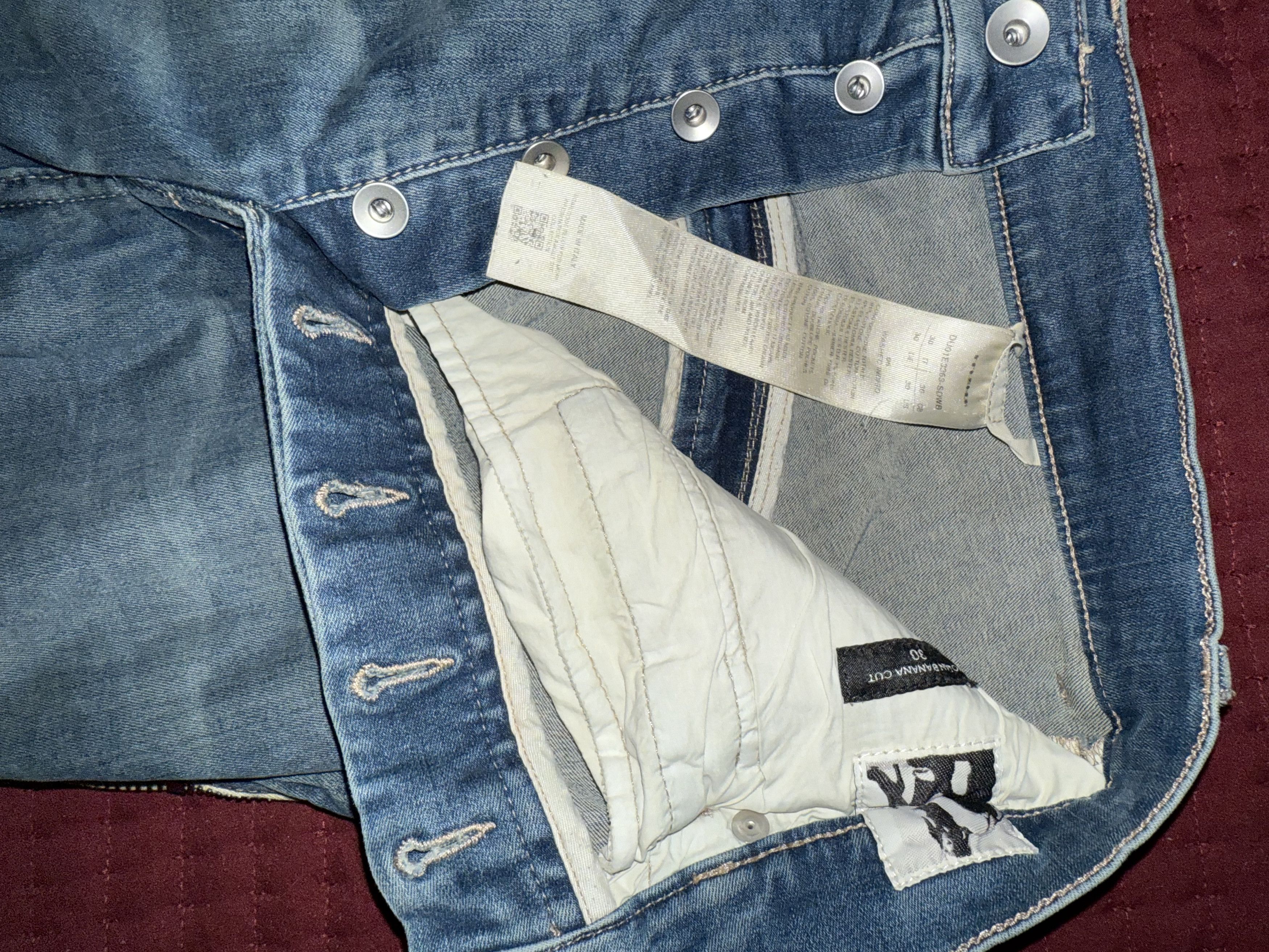 Rick Owens Drkshdw Bolan Banana Washed Indigo Size US 30 / EU 46 - 4 Thumbnail