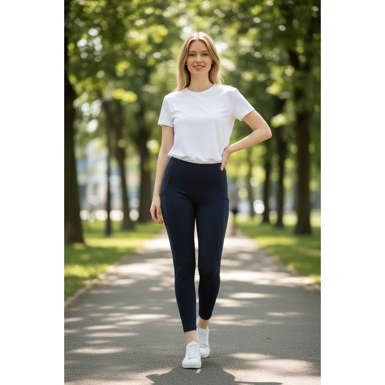 The Unbranded Brand Heathyoga Women’s Black Breathe In Bliss Out Pants Sz Medium Size 30" / US 8 / IT 44 - 2 Thumbnail