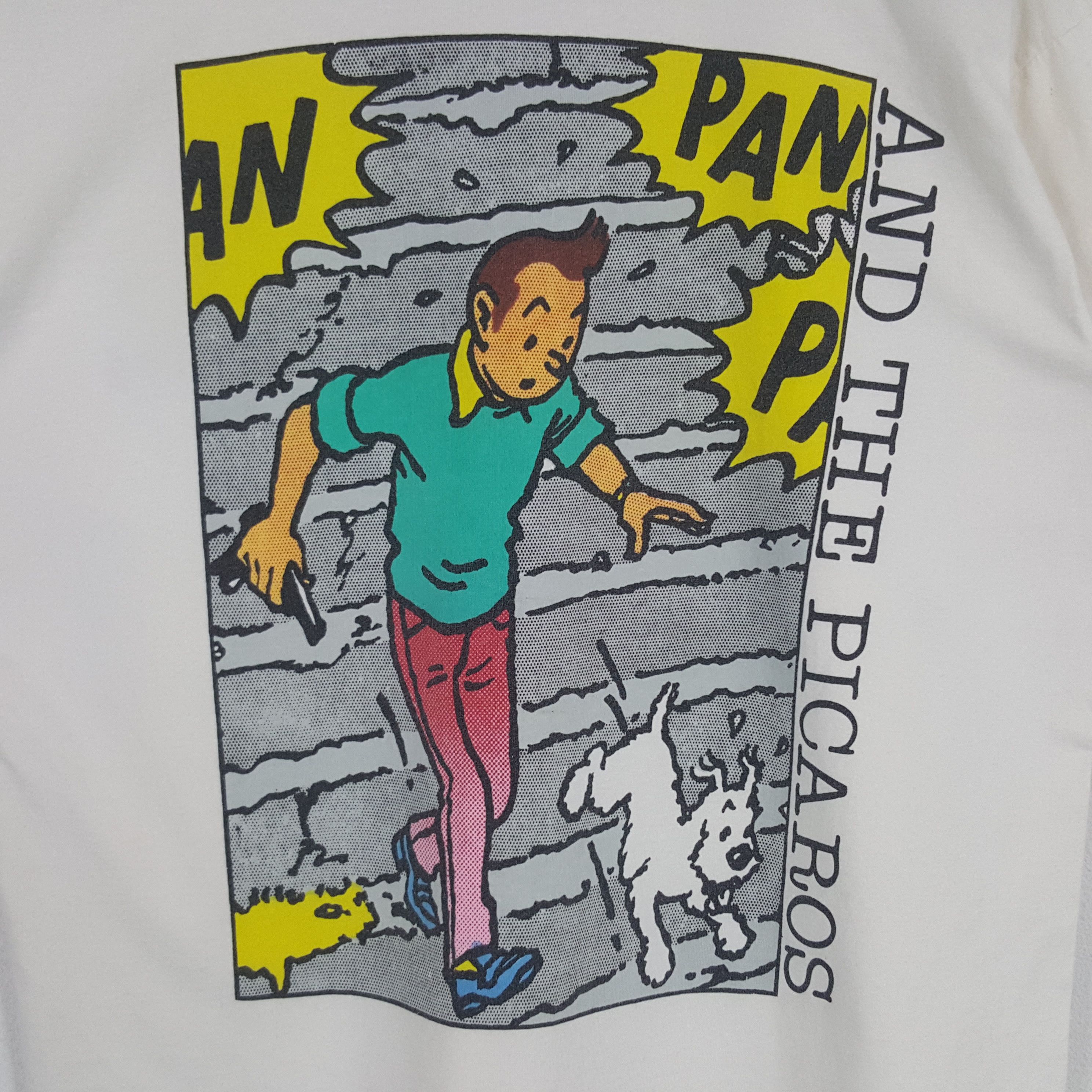 Vintage Vintage And The Picaros Adventures Of Tintin Cartoon Tshirt Size US M / EU 48-50 / 2 - 2 Thumbnail