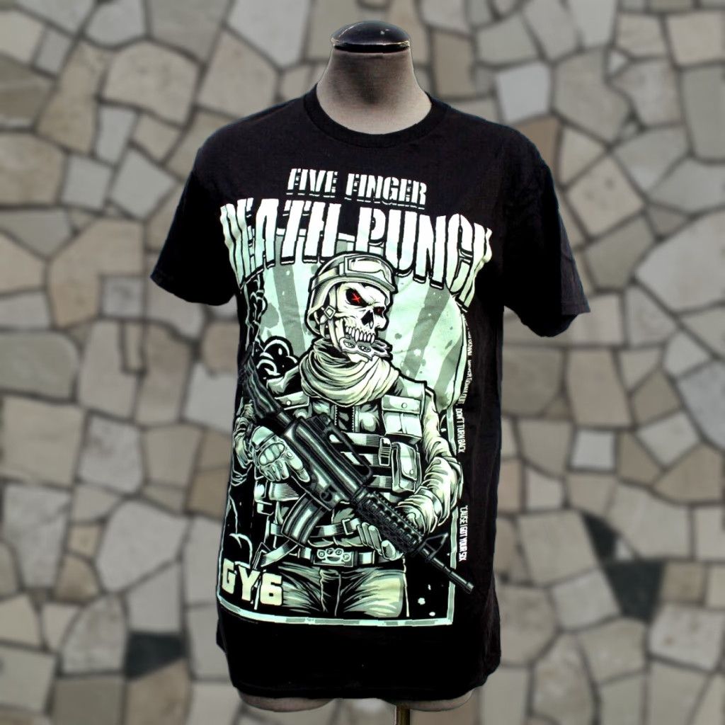 Five Finger Death Punch Men's Regular Fit T-Shirt - 100% Cotton Band Tee - View #5