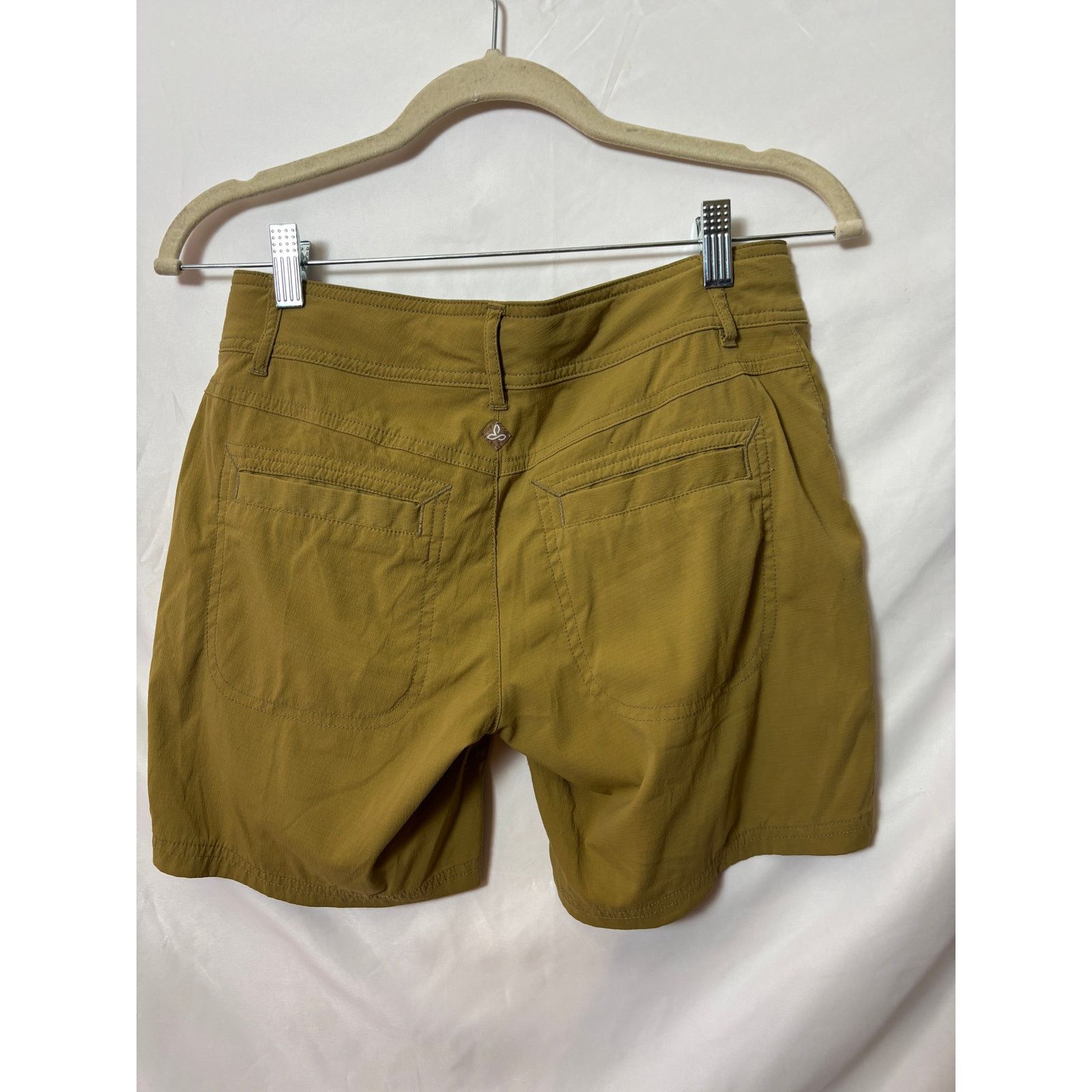 Prana prAna Women’s Cargo Utility Shorts Yellow Outdoor Hiking $55 Size 26" / US 2 / IT 38 - 2 Thumbnail