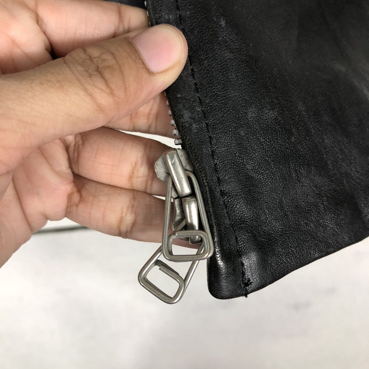 Japanese Brand 🔥Vintage Soft Leather Biker Jacket Kuro Issey Miyake Japan Size US M / EU 48-50 / 2 - 16 Thumbnail