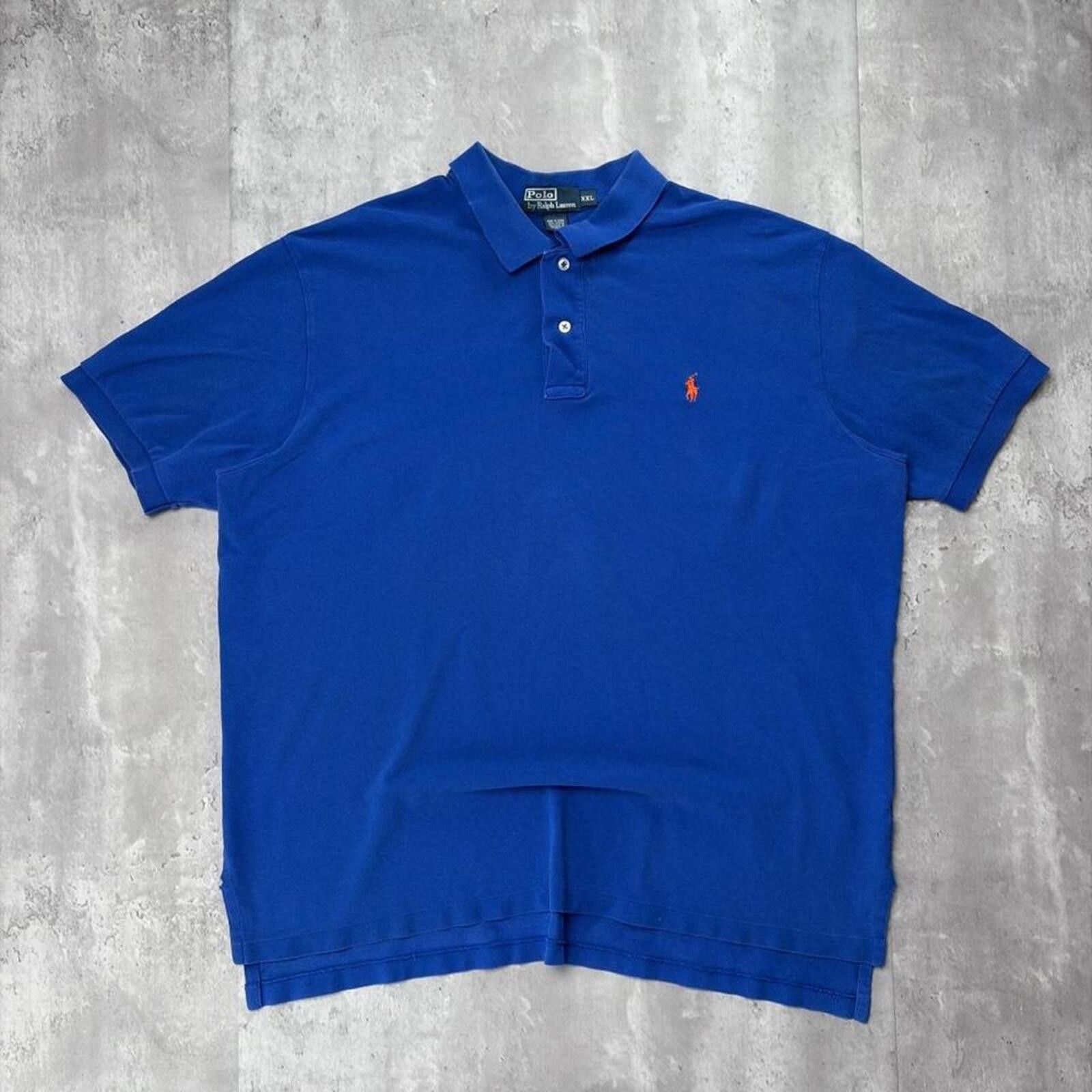 Polo Ralph Lauren Vintage 90’s Blue Polo Ralph Lauren Polo Shirt Size US XXL / EU 58 / 5 - 1 Thumbnail