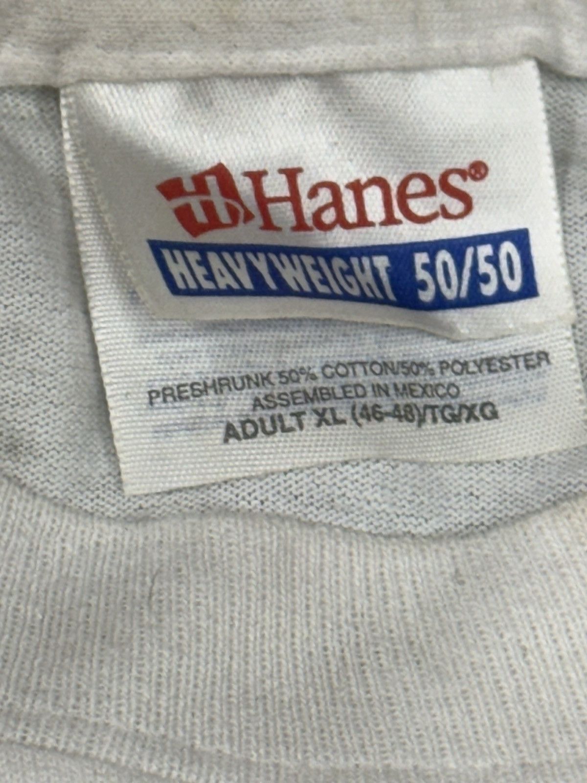 Vintage Vintage Distressed United States USA Eagle Tee White Hanes Size US XL / EU 56 / 4 - 5 Thumbnail