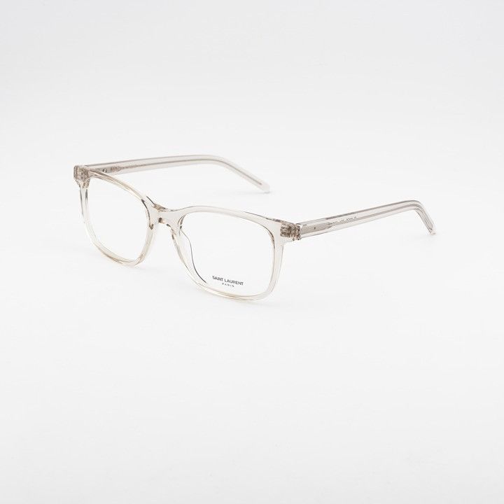 Saint Laurent Paris Saint Laurent SLM120 004 Eyeglasses Beige 53mm Square Frame Size ONE SIZE - 1 Thumbnail