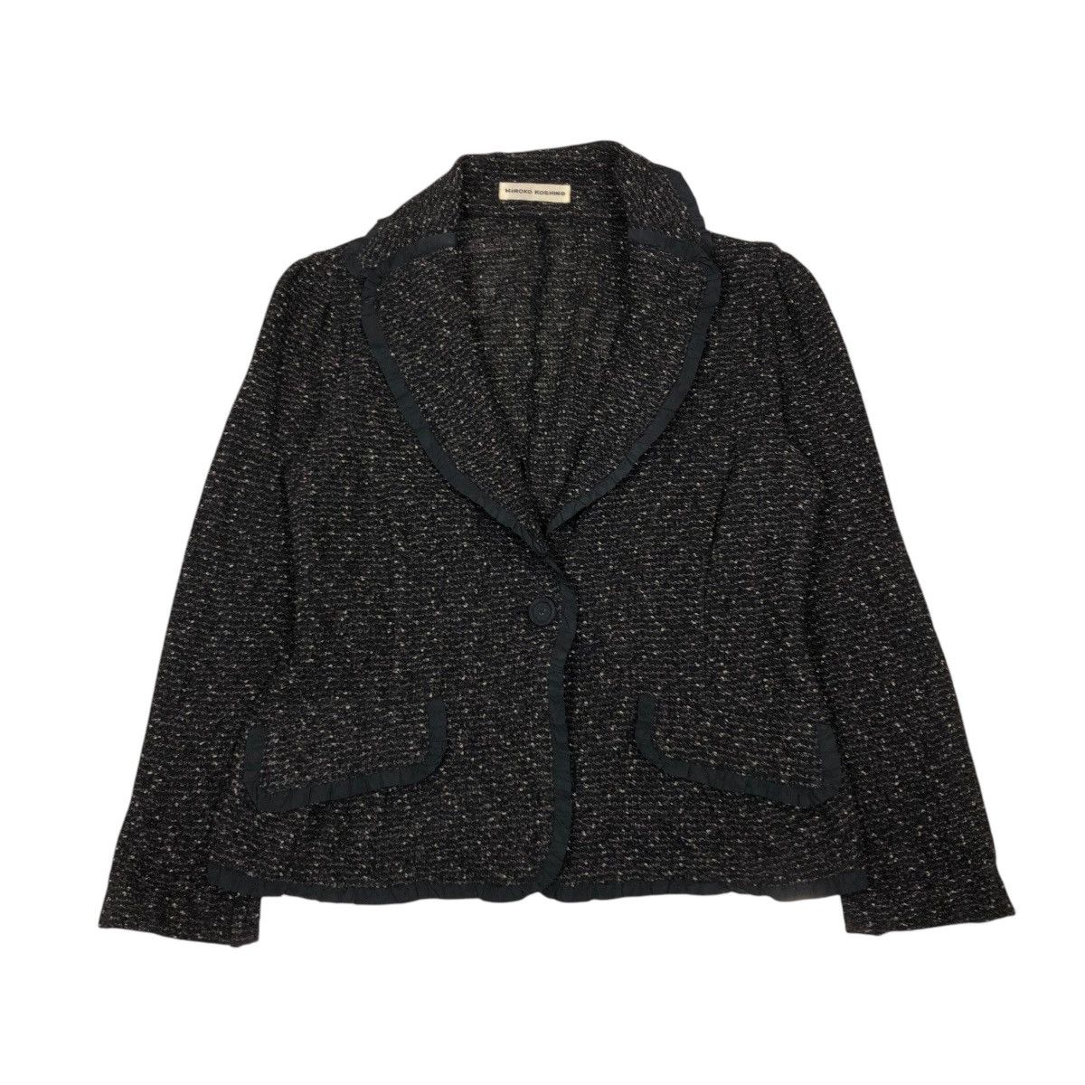 Hiroko Koshino Homme 🔥VINTAGE TWEED JACKET HIROKO KOSHINO Size M / US 6-8 / IT 42-44 - 1 Thumbnail