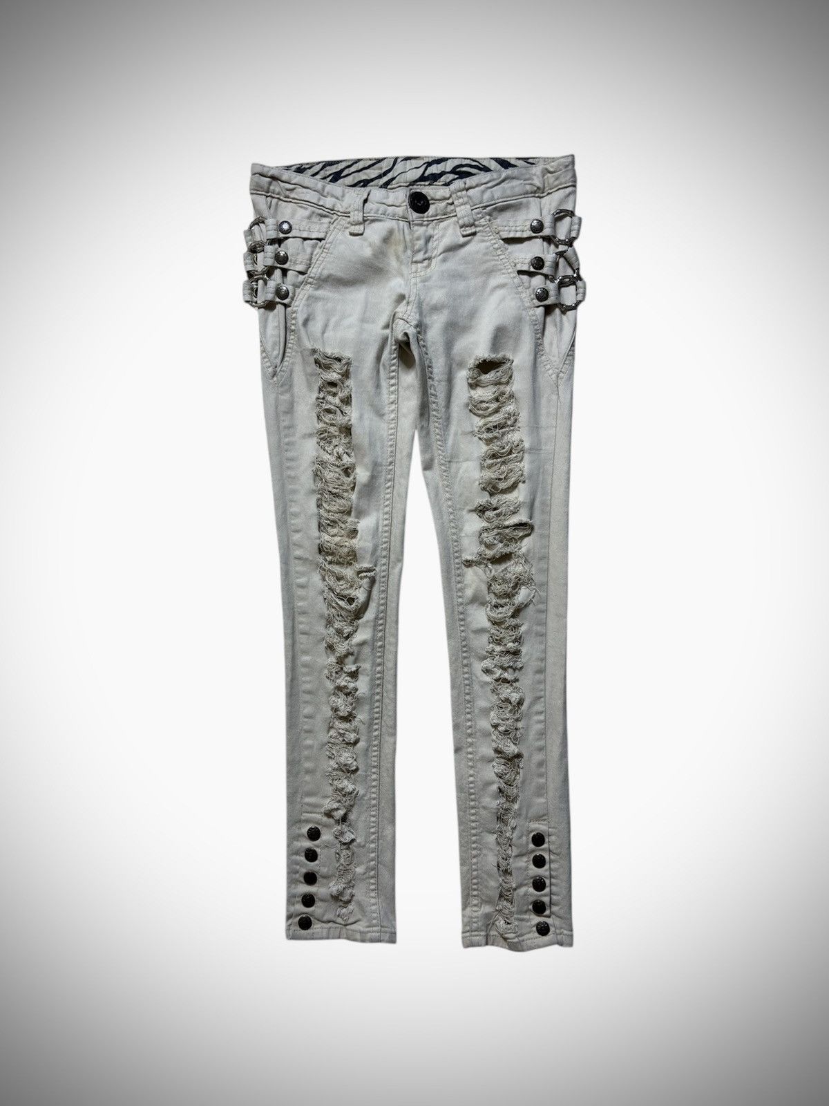 If Six Was Nine 2000’s D.I.A Spec - Distressed Skinny Heisei-era Punk Style Size 27" / US 4 / IT 40 - 1 Thumbnail