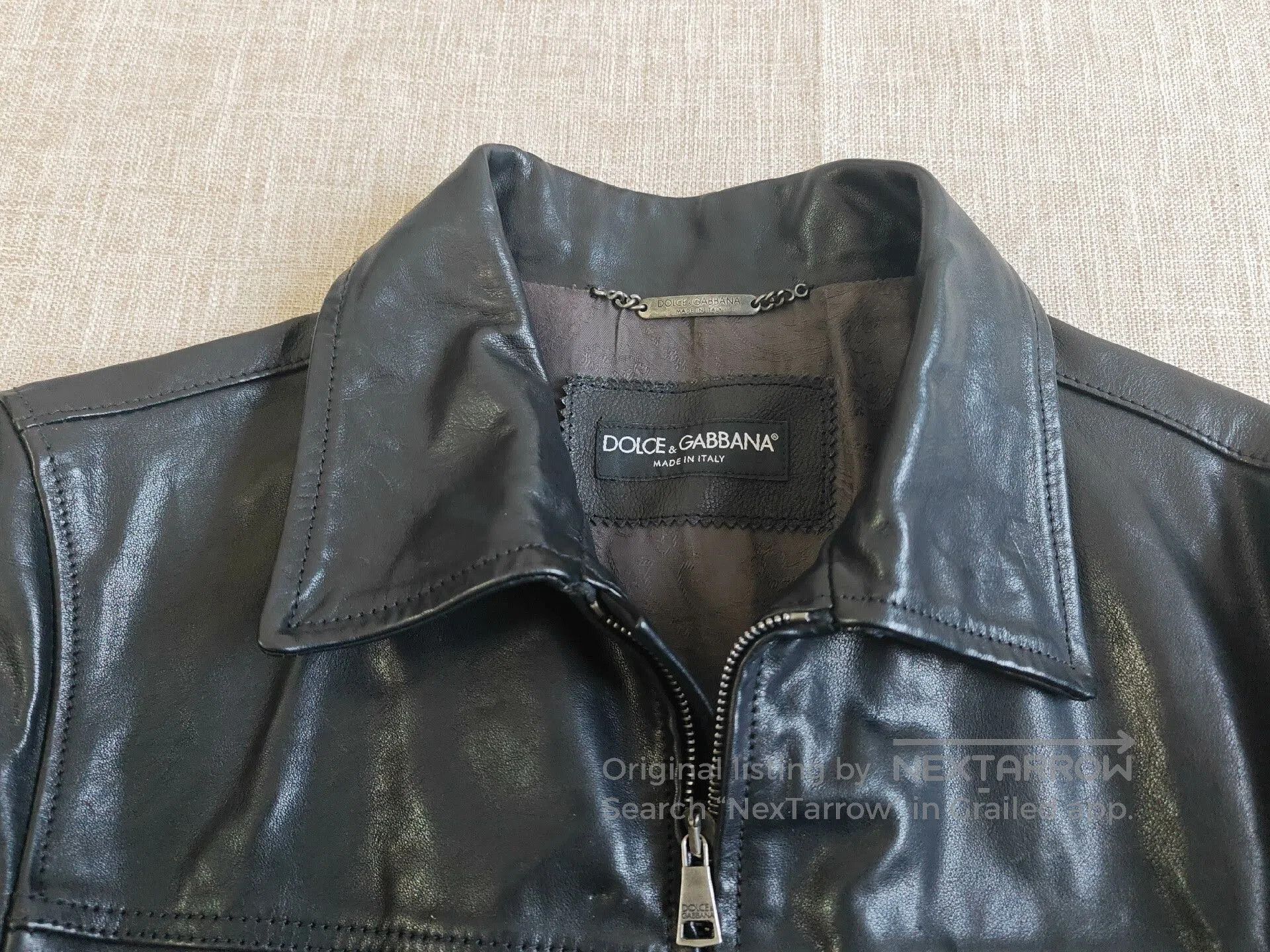 Dolce & Gabbana Dolce&Gabbana Men's Leather Jacket. Size US S / EU 44-46 / 1 - 3 Thumbnail