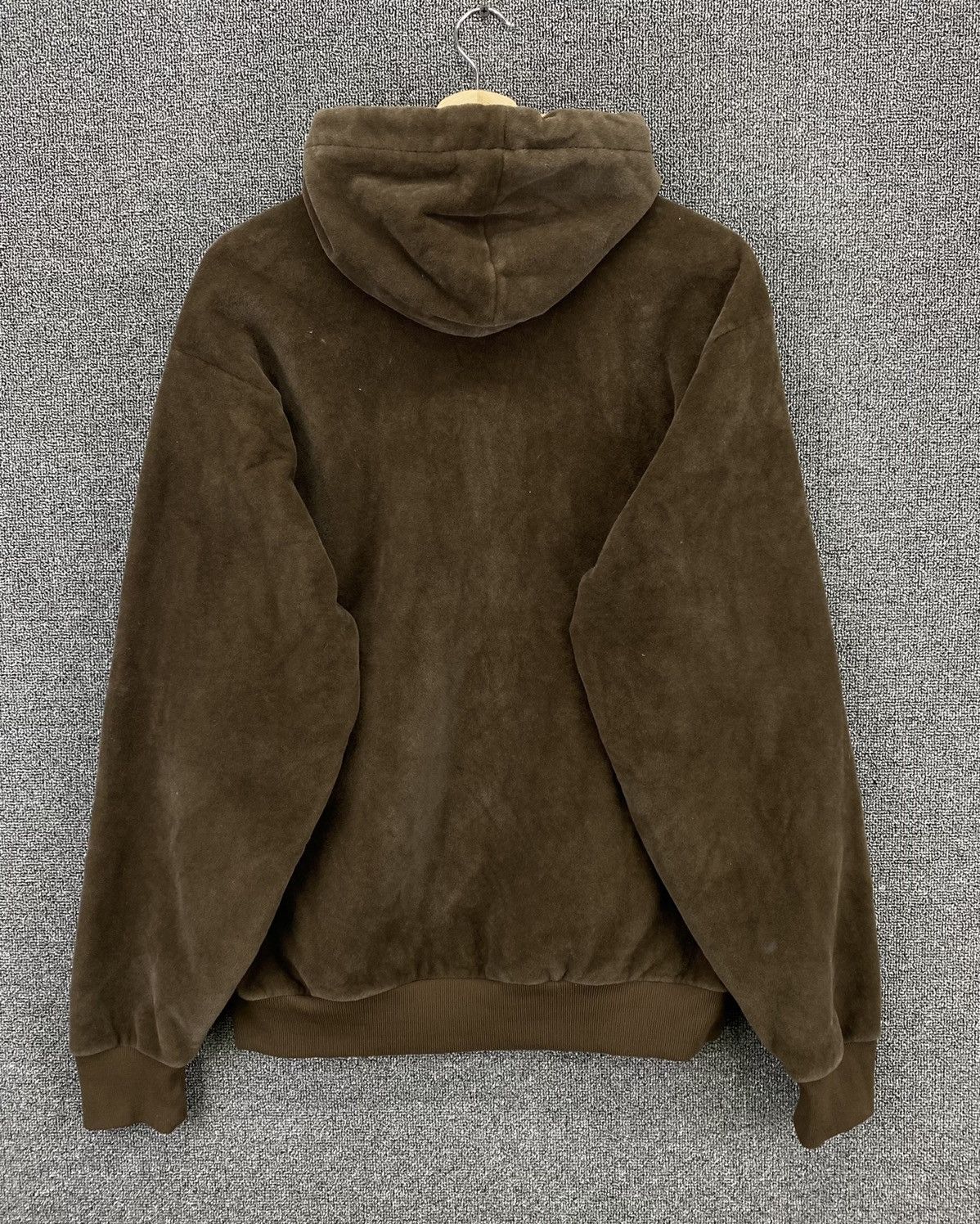 Carhartt Vintage 1990s Carhartt Fleece Faux Fur Zip Up Hoodie Jacket Size US L / EU 52-54 / 3 - 10 Thumbnail