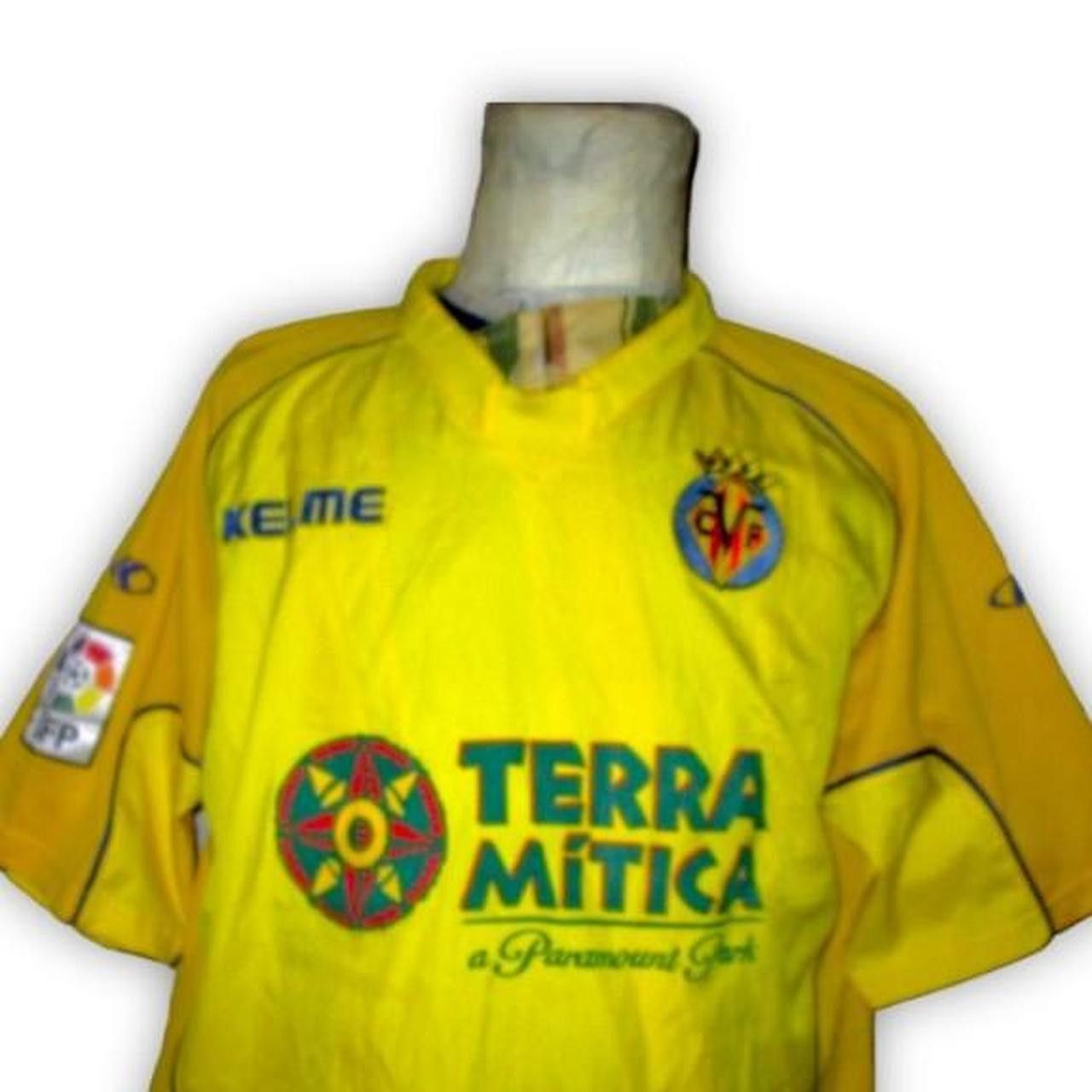 Other Cf Villarreal Spain 2003 2004 Home Shirt Jersey Size US L / EU 52-54 / 3 - 2 Thumbnail