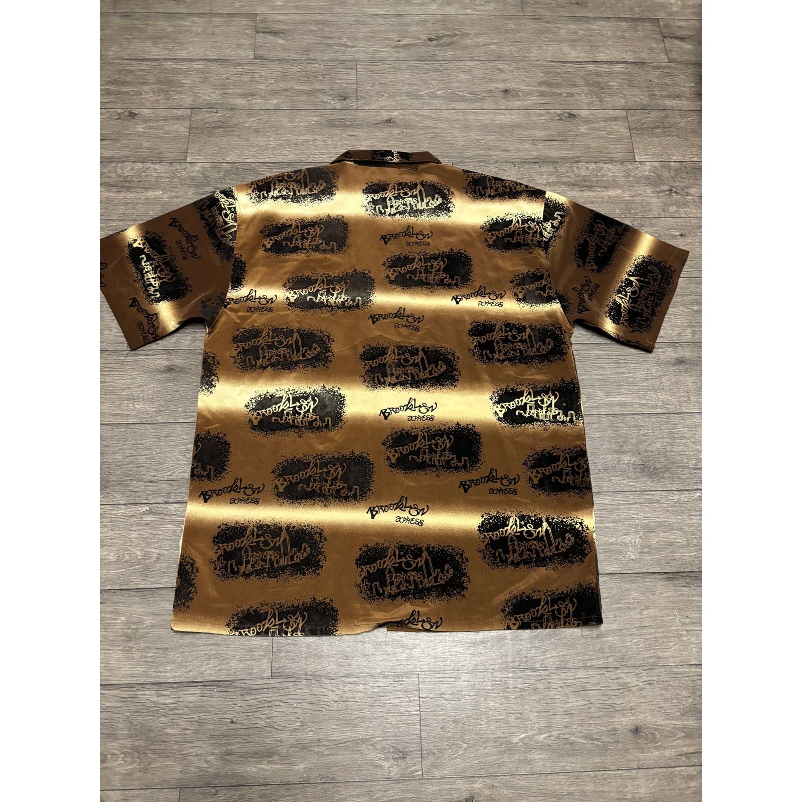 Brooklyn Xpress × Vintage Vintage Brookyn Xpress 00s Button Shirt Brown Sz XXL Size US XXL / EU 58 / 5 - 4 Thumbnail