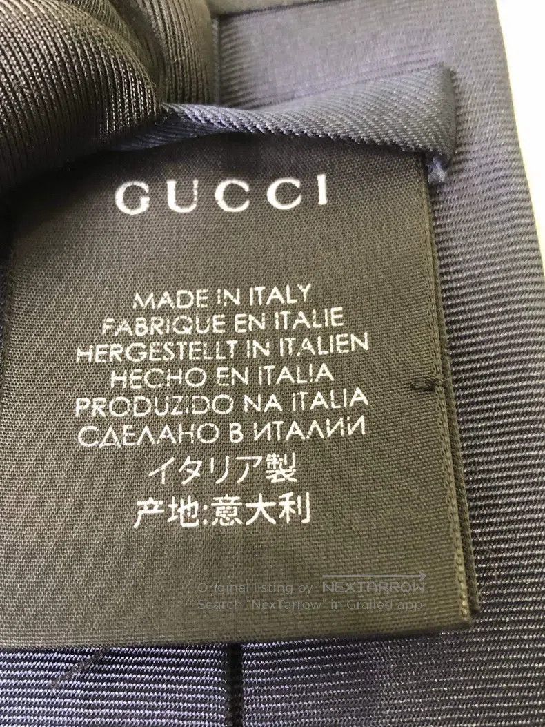 Gucci Gucci Embroidered little bee logo mark dark blue mulberry Size ONE SIZE - 8 Thumbnail