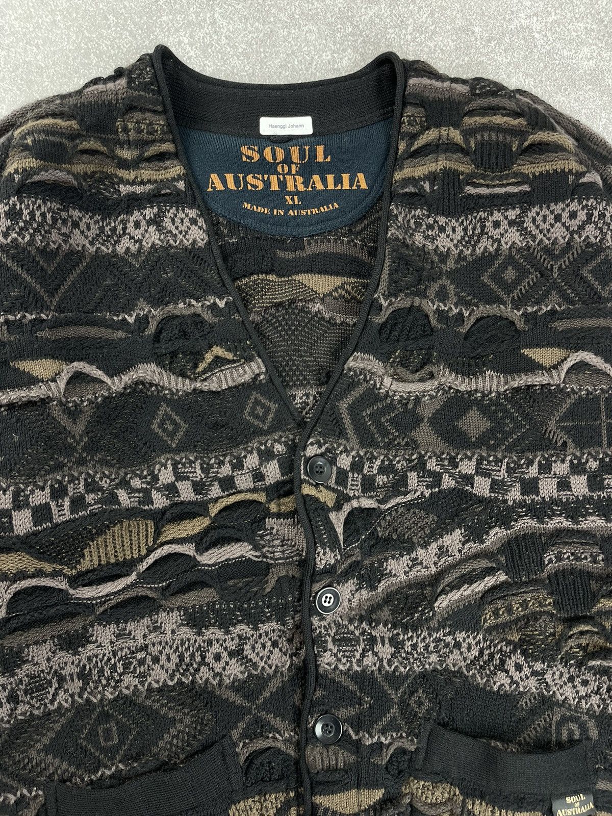 Coogi × Vintage Vintage Coogi Soul of Australia Knit Sweater Cardigan Size US XL / EU 56 / 4 - 7 Thumbnail