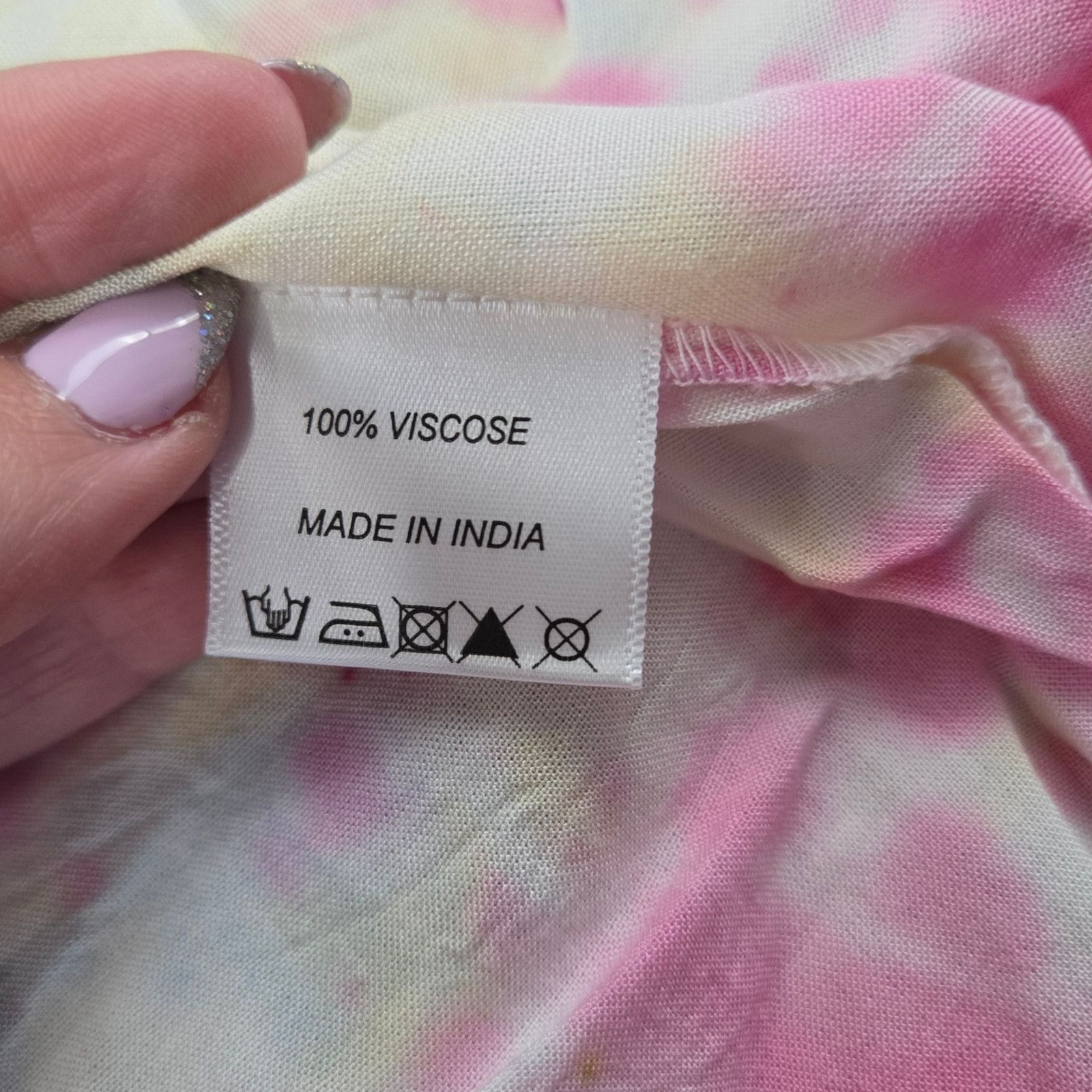 Other Pink White Tie Dye Off the Shoulder Dress Size Medium Size M / US 6-8 / IT 42-44 - 9 Thumbnail