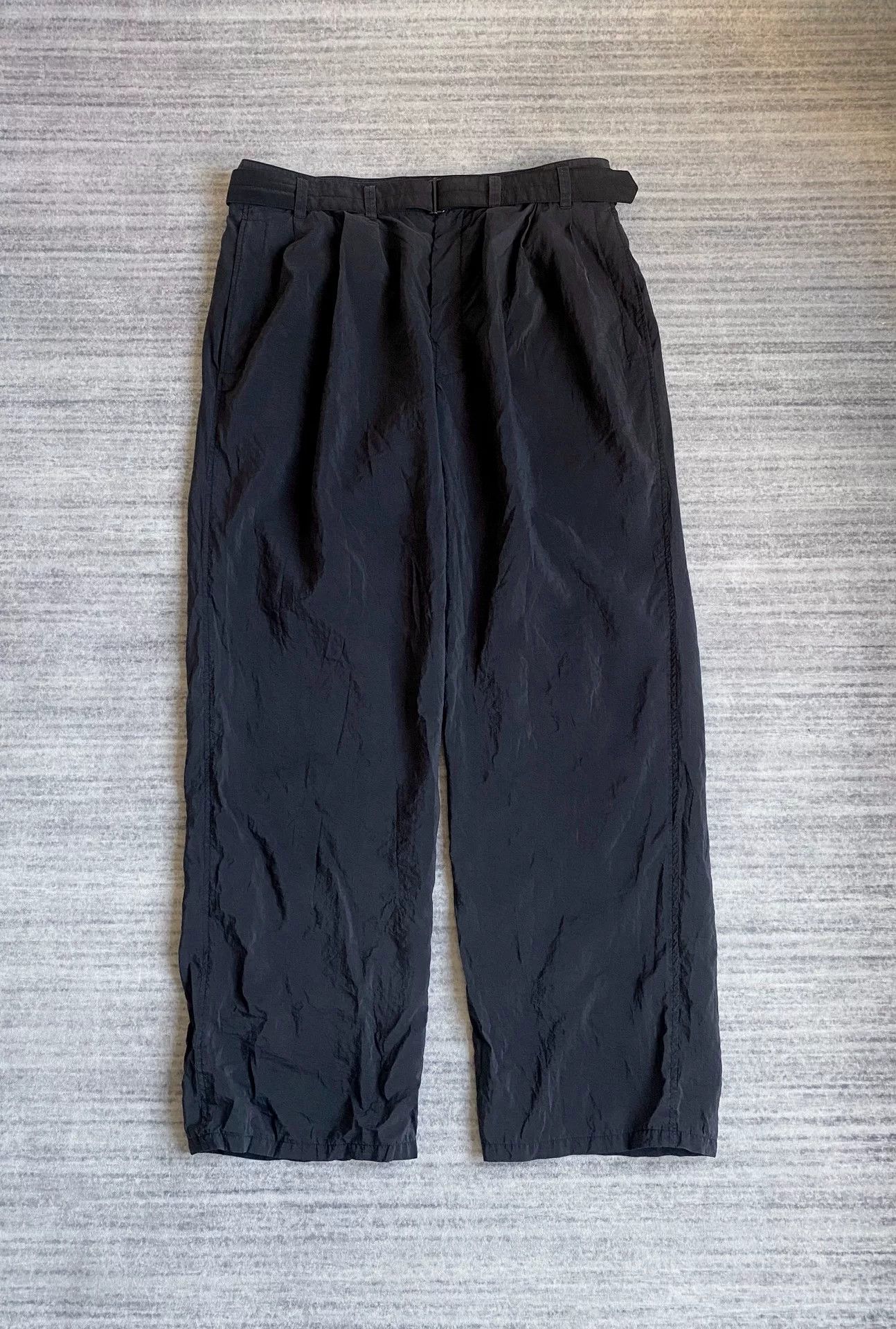Lemaire Dry Silk Belted Wide Leg Pants