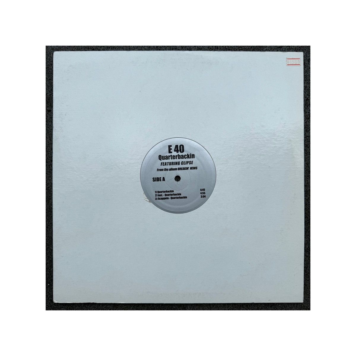 Rap Tees HIP HOP RAP VINYL RECORD E-40 feat Clipse – Quartberbackin Size ONE SIZE - 1 Thumbnail