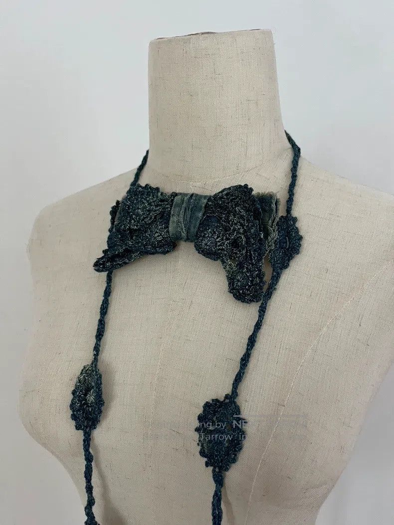 Kapital kapital Crochet bow tie, jewelry, denim Size ONE SIZE - 1 Thumbnail