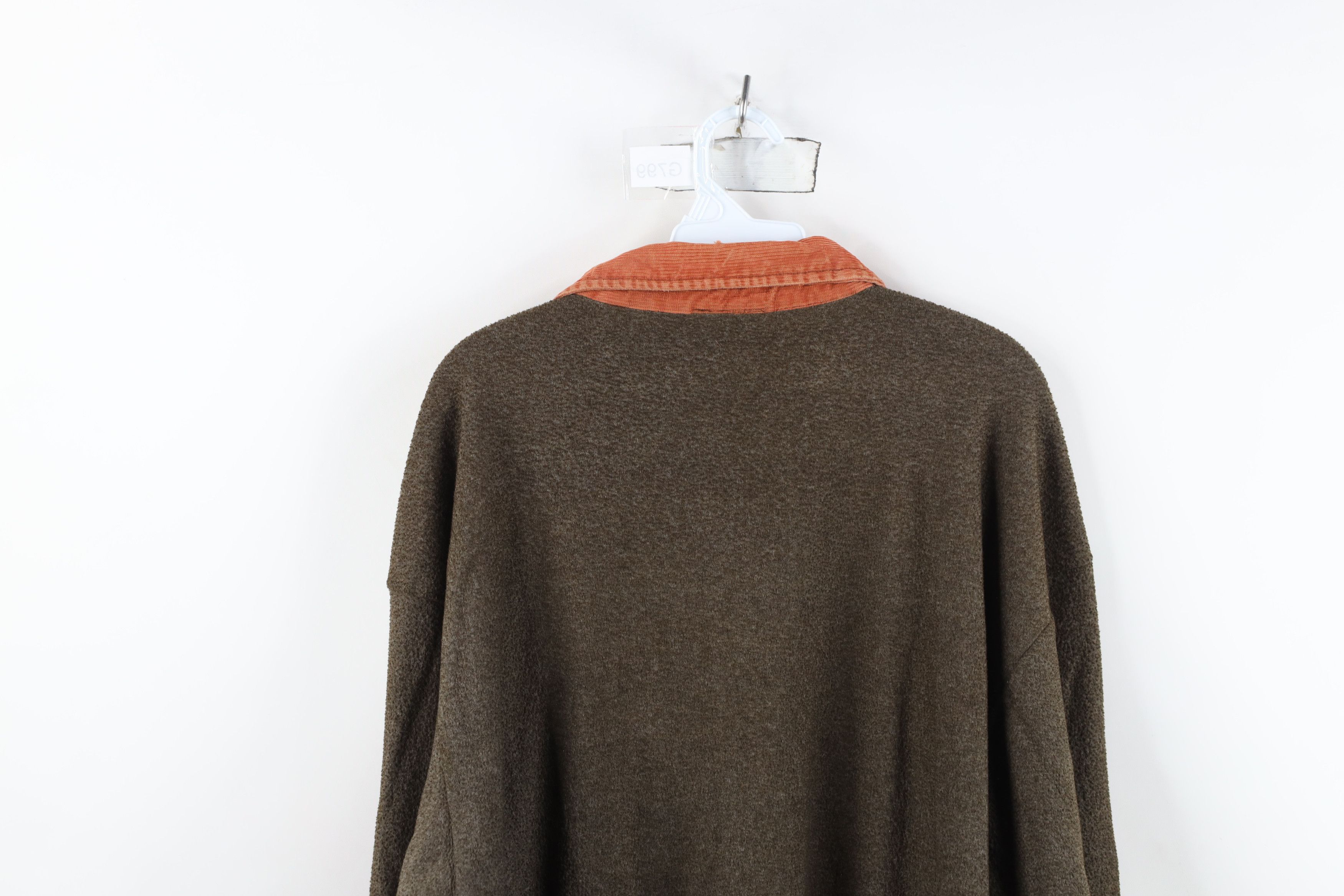 Vintage Vintage 90s Streetwear Fleece Collared Button Shirt Size US XXL / EU 58 / 5 - 14 Thumbnail