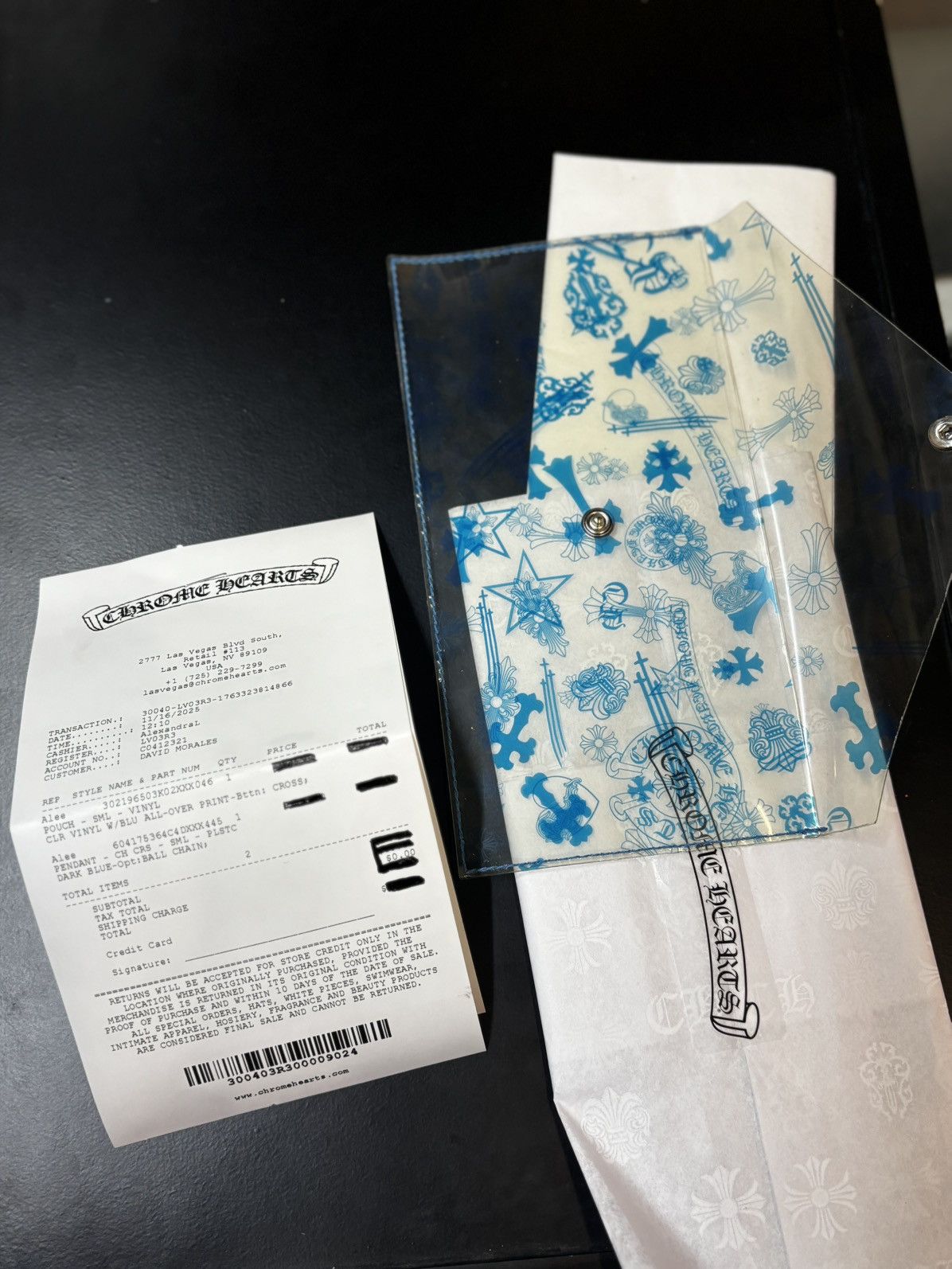 Chrome Hearts Chrome Hearts Multi Cemetery Clear Pouch Size ONE SIZE - 3 Thumbnail