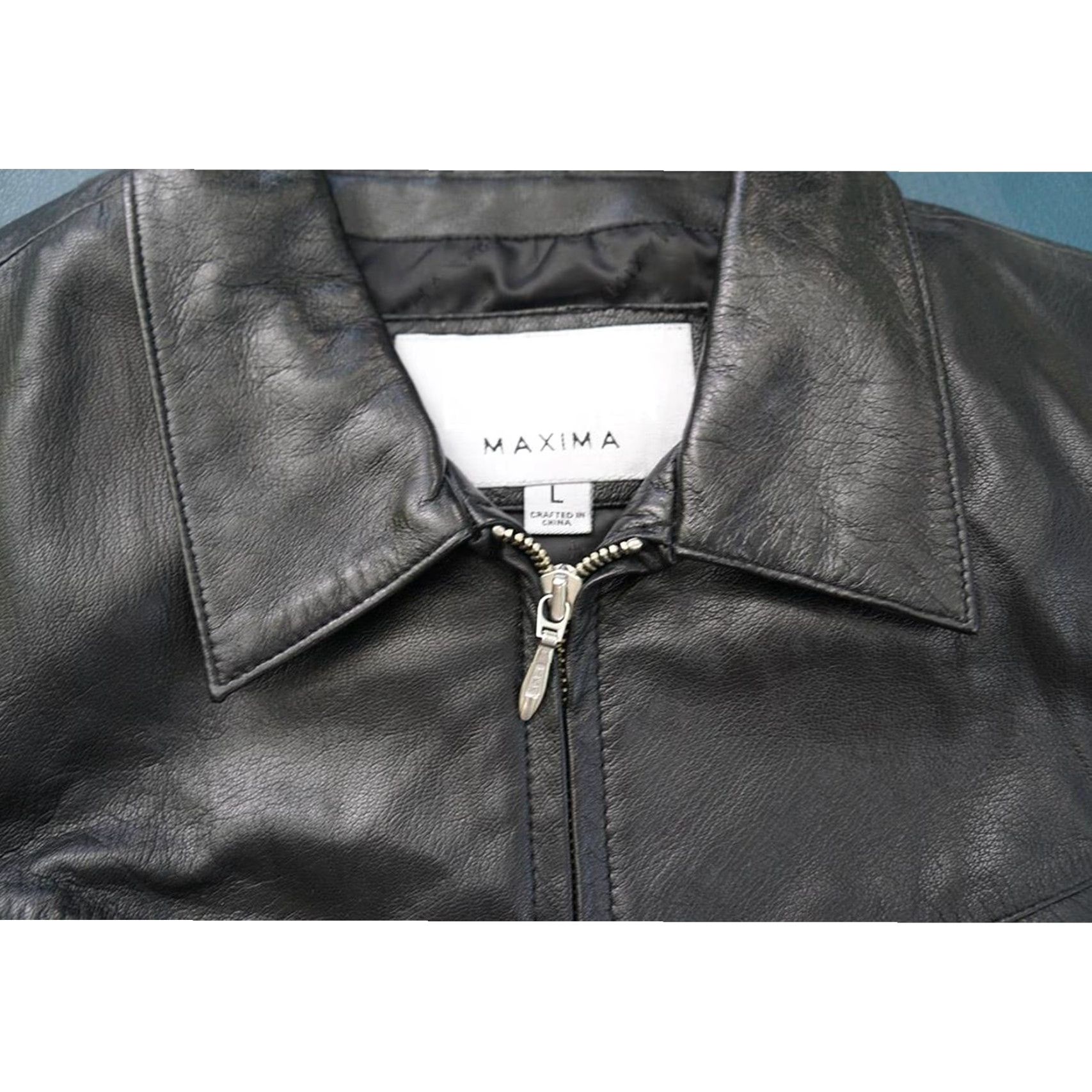 Wilson VINTAGE Wilson's Leather Maxima Women's Jacket Coat Black Zipper Large Size L / US 10 / IT 46 - 3 Thumbnail