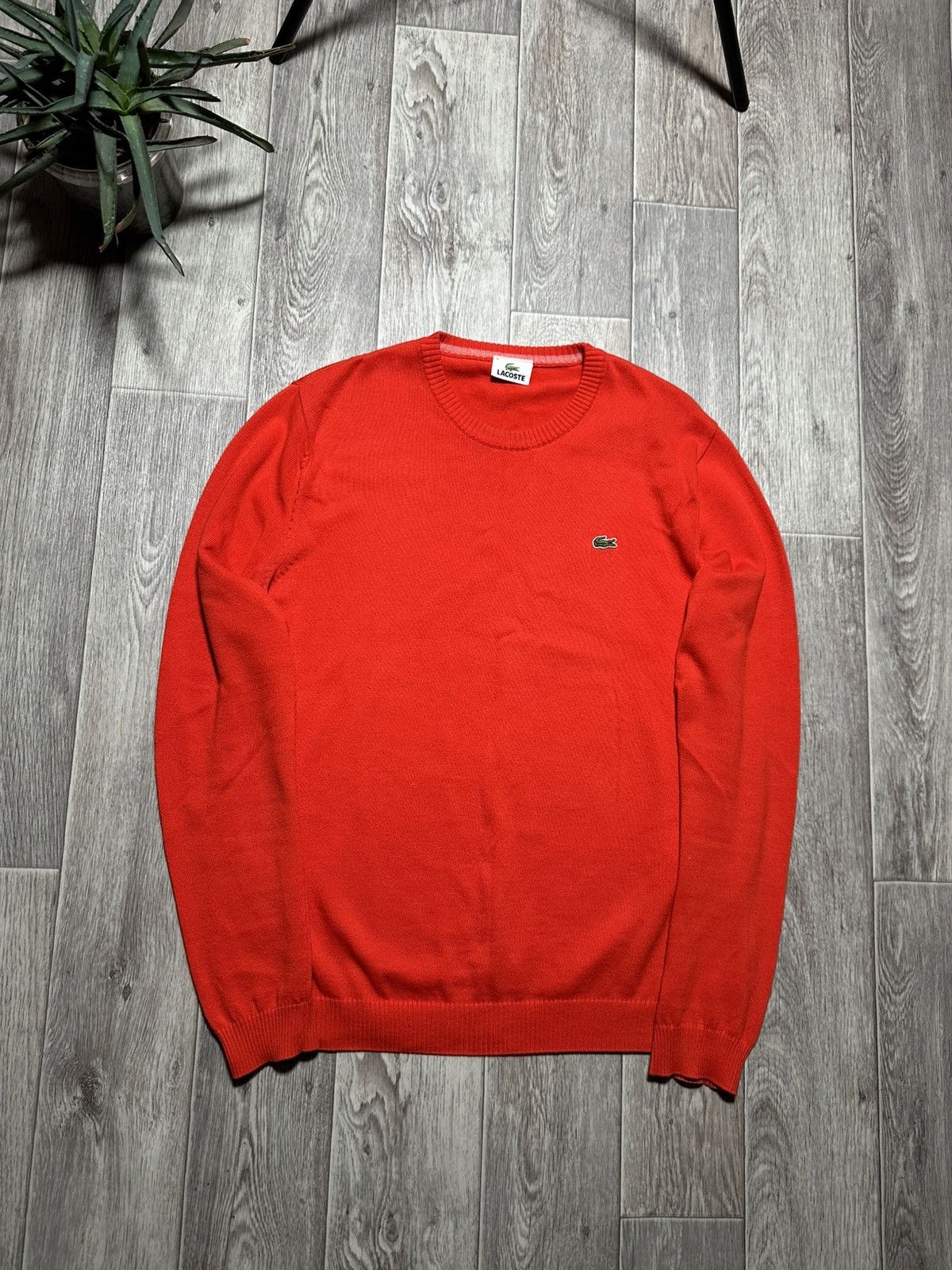 Lacoste × Vintage Vintage Lacoste Red Sweater Size US L / EU 52-54 / 3 - 1 Thumbnail
