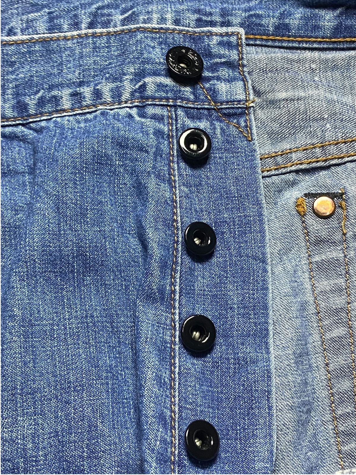 Japanese Brand Vintange Tendor Shashiko Boro Patched Distressed Loose Jeans Size US 36 / EU 52 - 11 Thumbnail