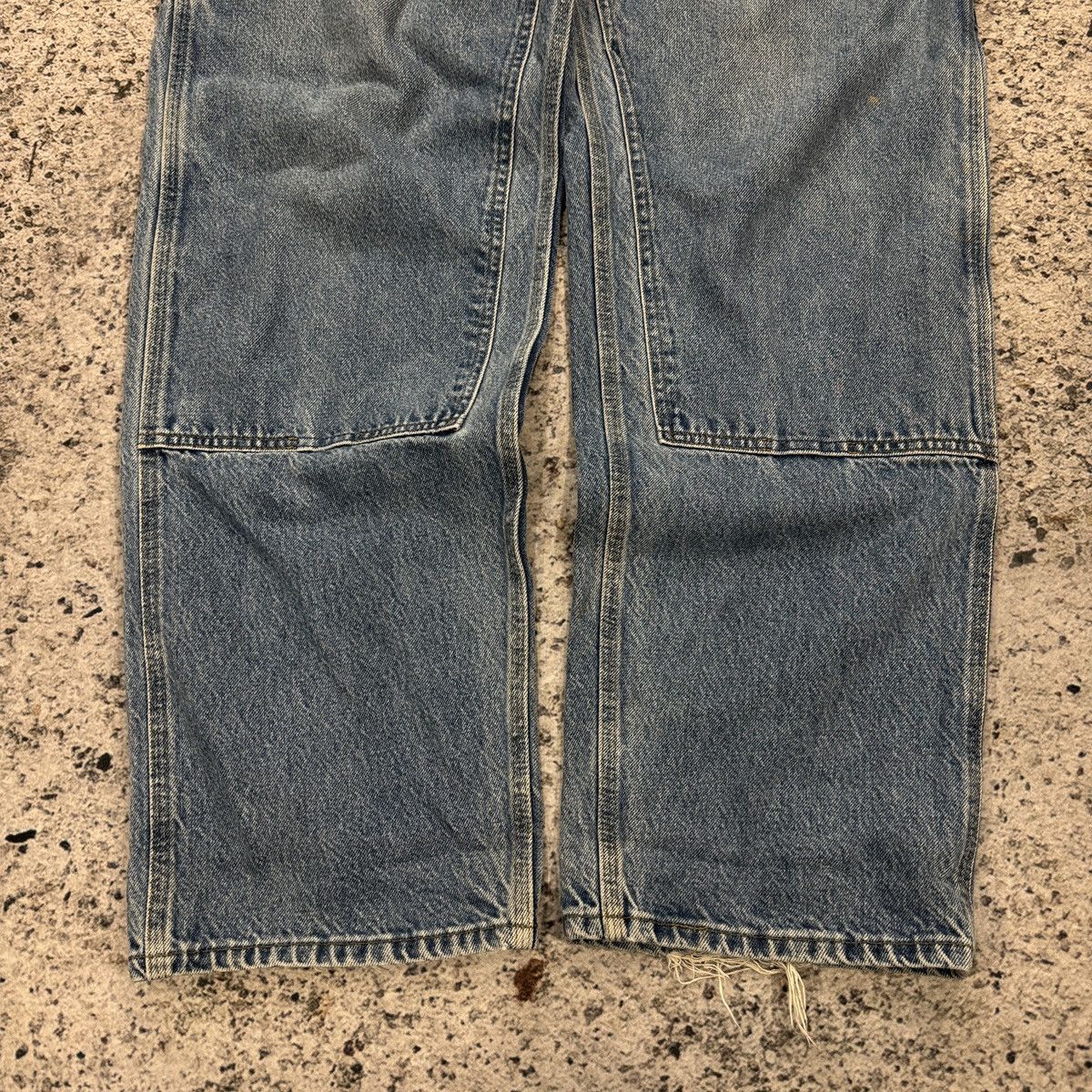 Carhartt Vintage Carhartt Denim Double Knee Thrashed Faded ERD Grunge Size US 41 - 9 Thumbnail