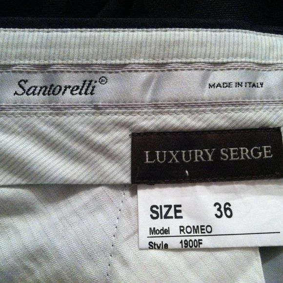 Santorelli SANTORELLI MEN'S NEW 100%WOOL DRESS PANTS SIZE: 36/33 Size 36R - 8 Thumbnail