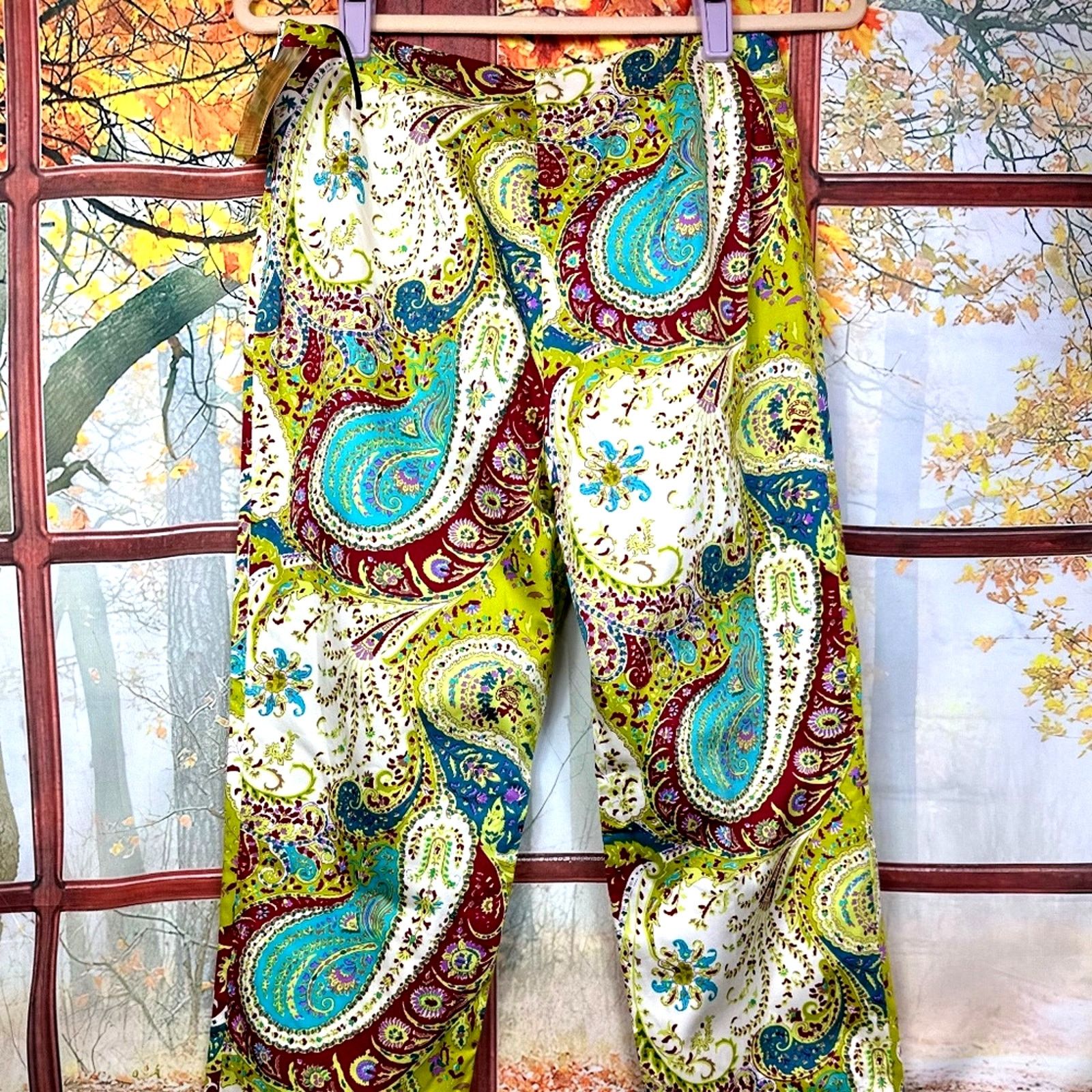 Other Sally Bridge Audrey Dress Pants - Paisley - size M Size 29" - 10 Thumbnail