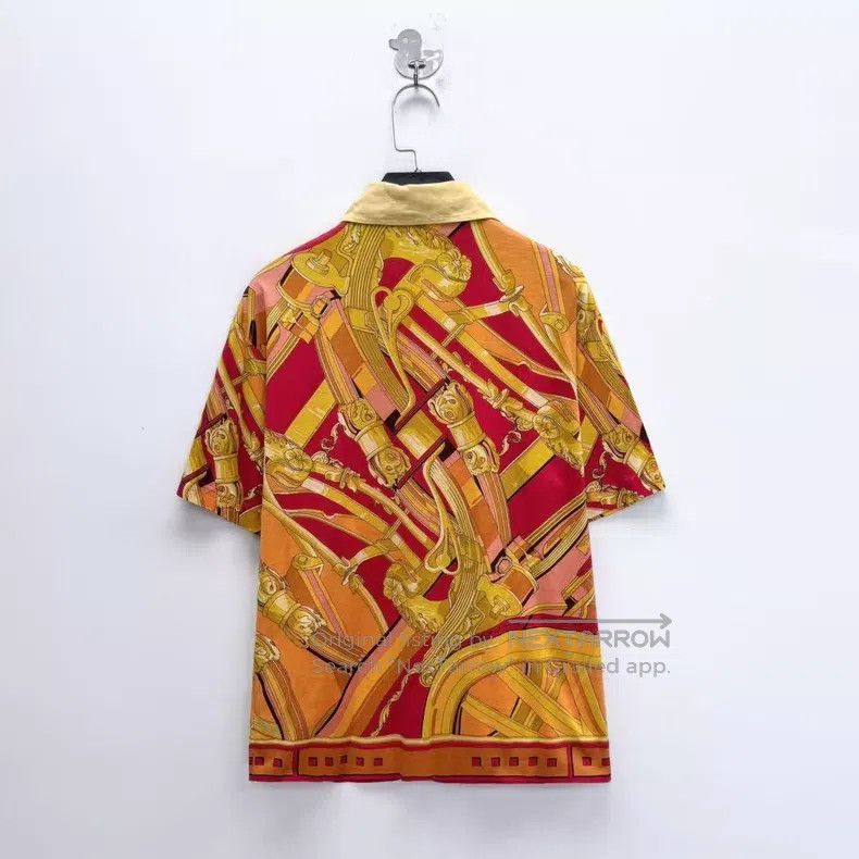 Hermes Hermes Stirrup vine loop letter logo hidden button Polo sh Size S / US 4 / IT 40 - 2 Thumbnail