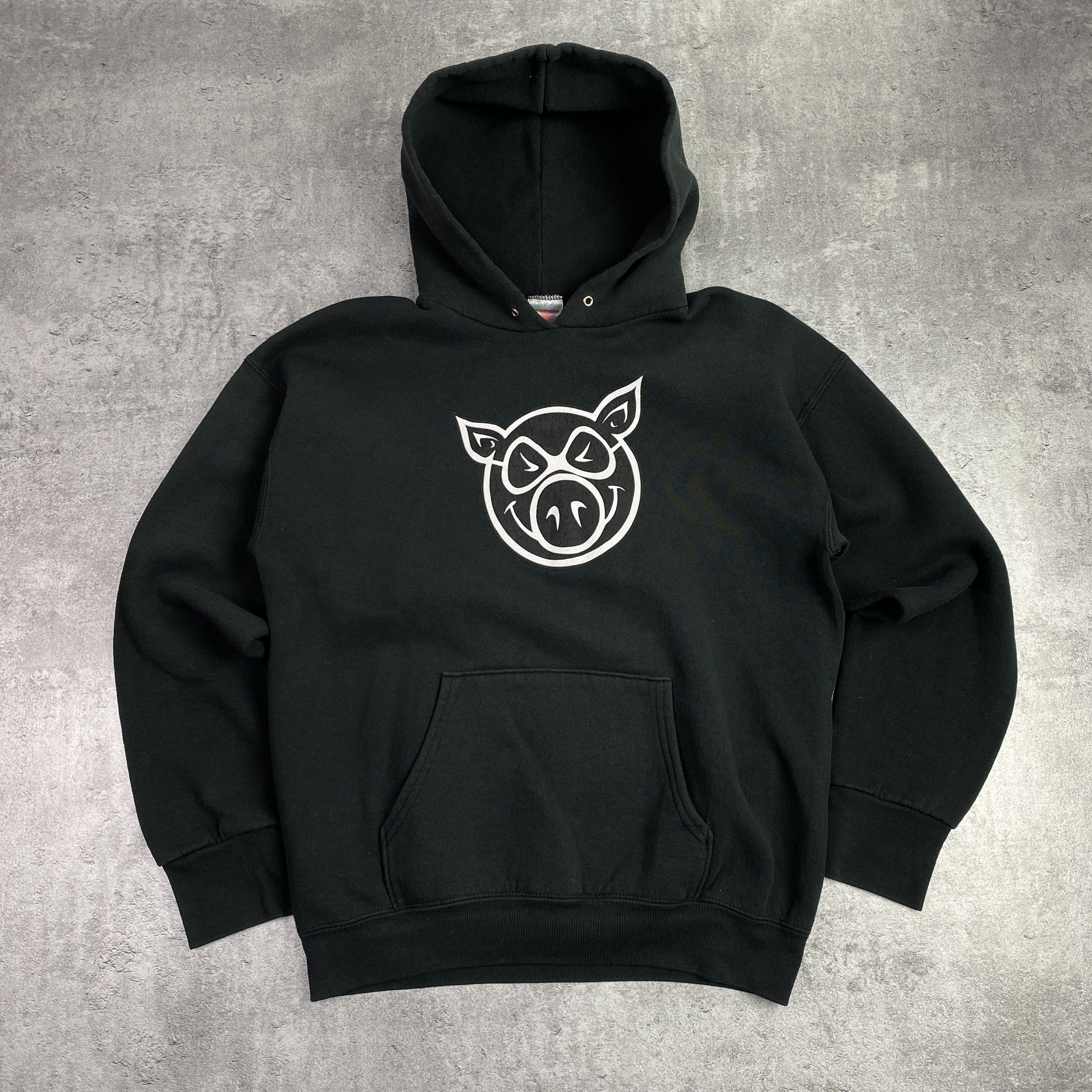 Vintage Pig Wheels 2003 dark navy hoodie - M Size US M / EU 48-50 / 2 - 1 Thumbnail