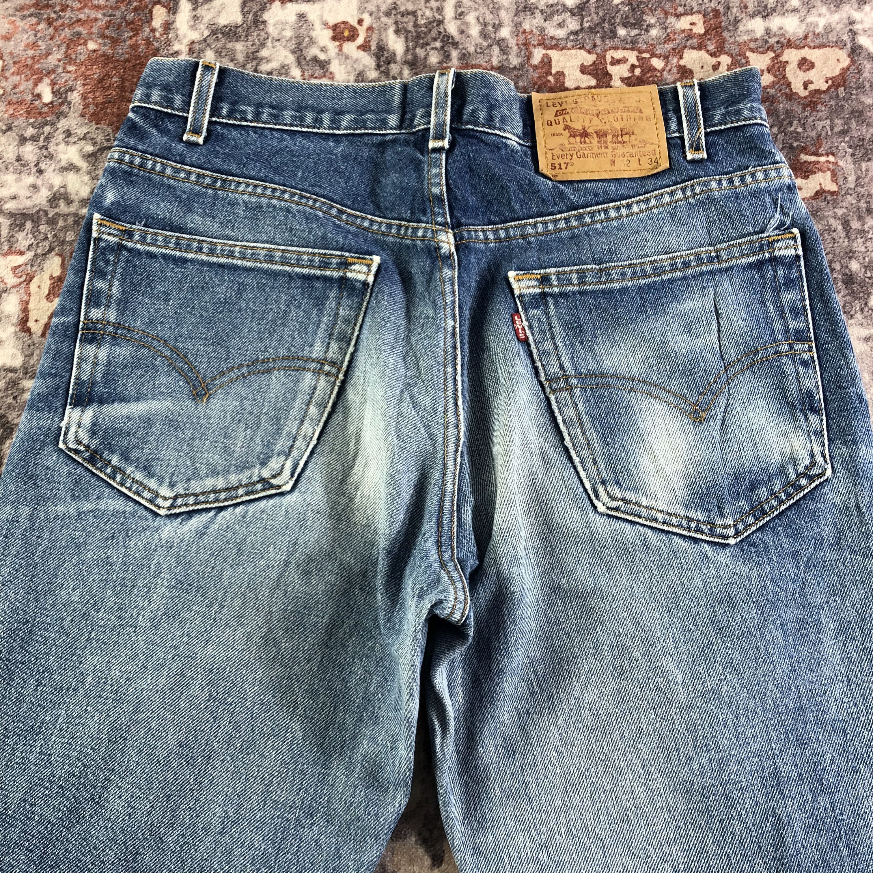 Levi's 90s Vintage Flare Levis 517 Jeans-JM3323 Size US 33 - 4 Thumbnail