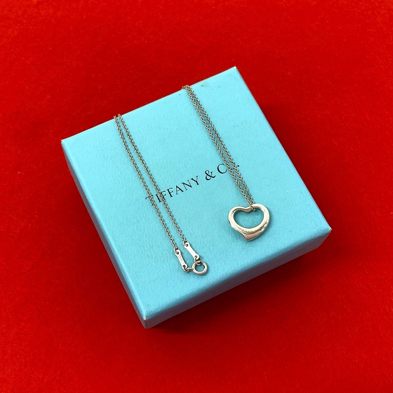 Tiffany & Co. Tiffany & Co. Tiffany&Co. Open Heart Silver Necklace Precious Metal Necklace DUTY FREE for USA Size ONE SIZE - 1 Thumbnail