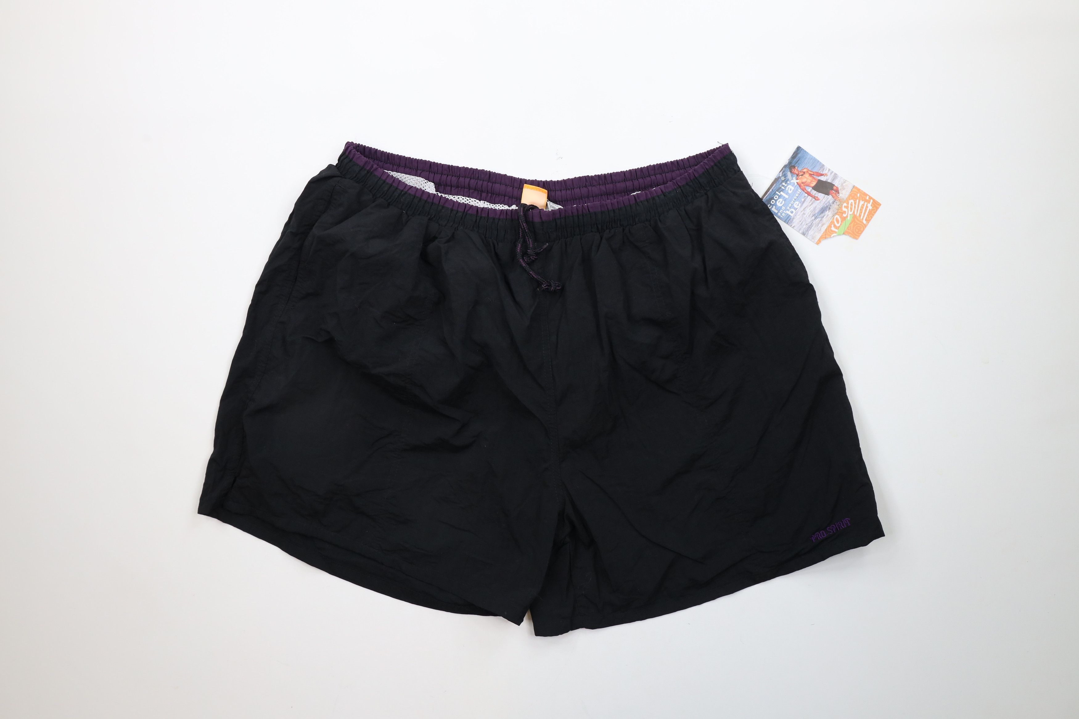 Vintage Deadstock Vintage 90s Streetwear Knee Lined Shorts Trunks Size US 38 / EU 54 - 1 Thumbnail