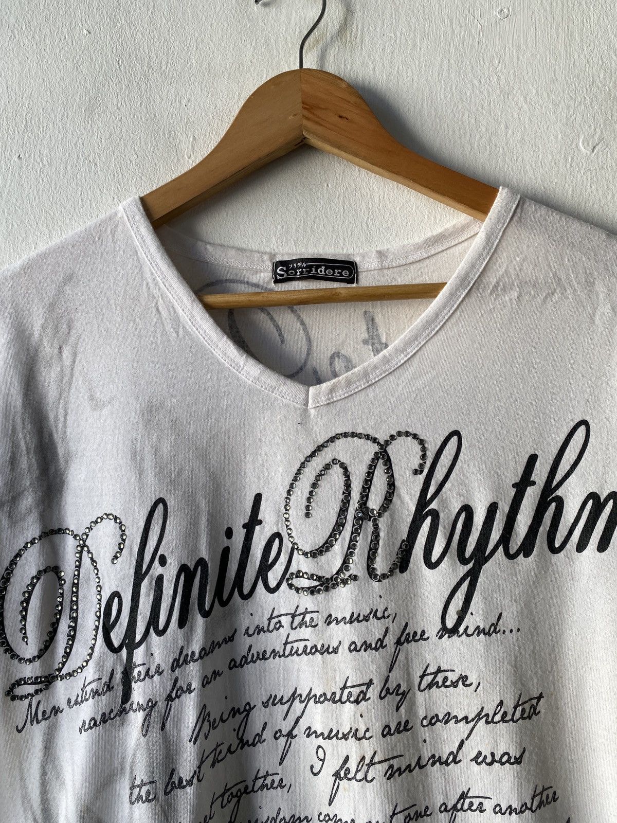 If Six Was Nine Sorridere Japan Poem Cross Design V Neck Shirt Size US M / EU 48-50 / 2 - 5 Thumbnail
