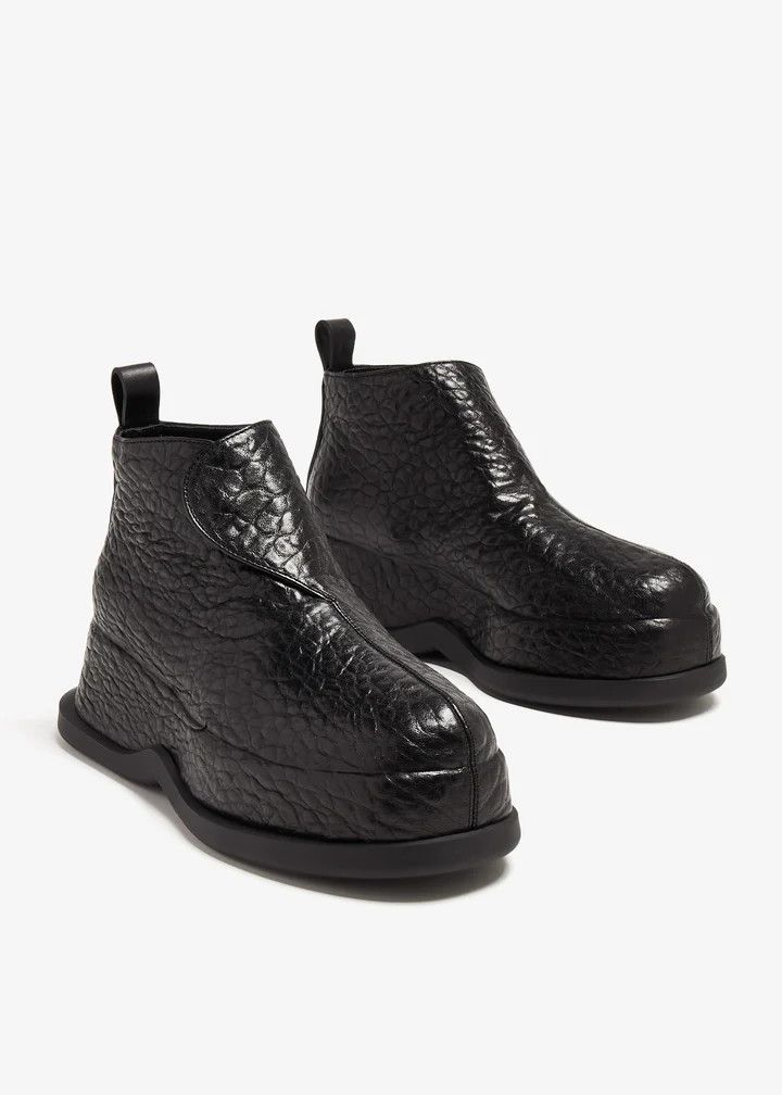 Alexander McQueen o1w1db10925 Wave Ankle Boot in Black Size US 9 / IT 39 - 3 Thumbnail