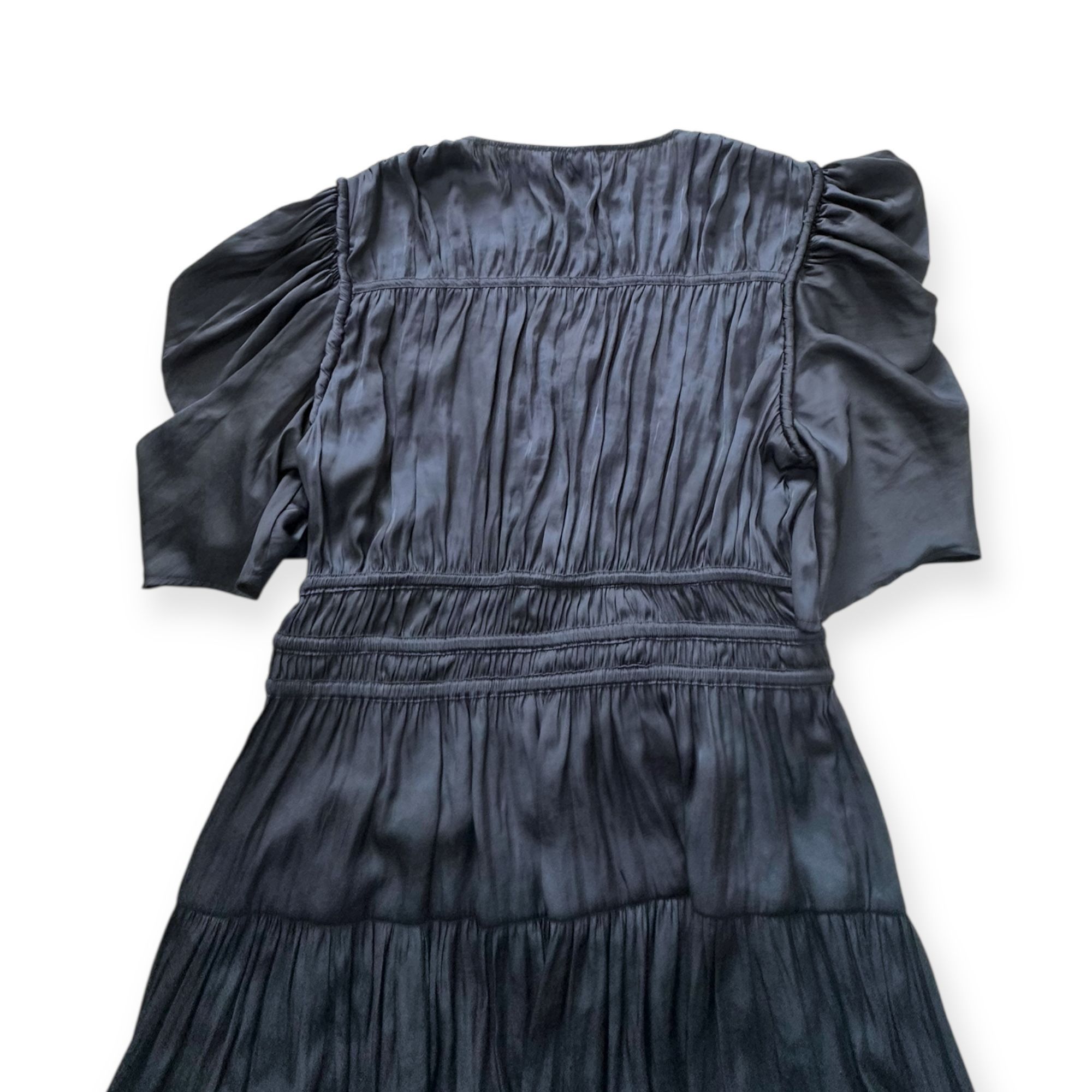 Ulla Johnson Ulla Johnson Azaria Dress Midnight Plissé Satin Mini Size 12 Size XL / US 12-14 / IT 48-50 - 9 Thumbnail
