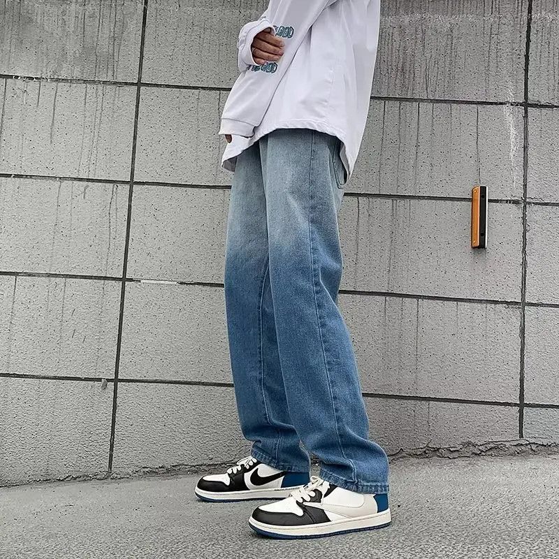 Japanese Brand × Jean Retro loose wide leg straight leg jeans Size US 32 / EU 48 - 1 Thumbnail