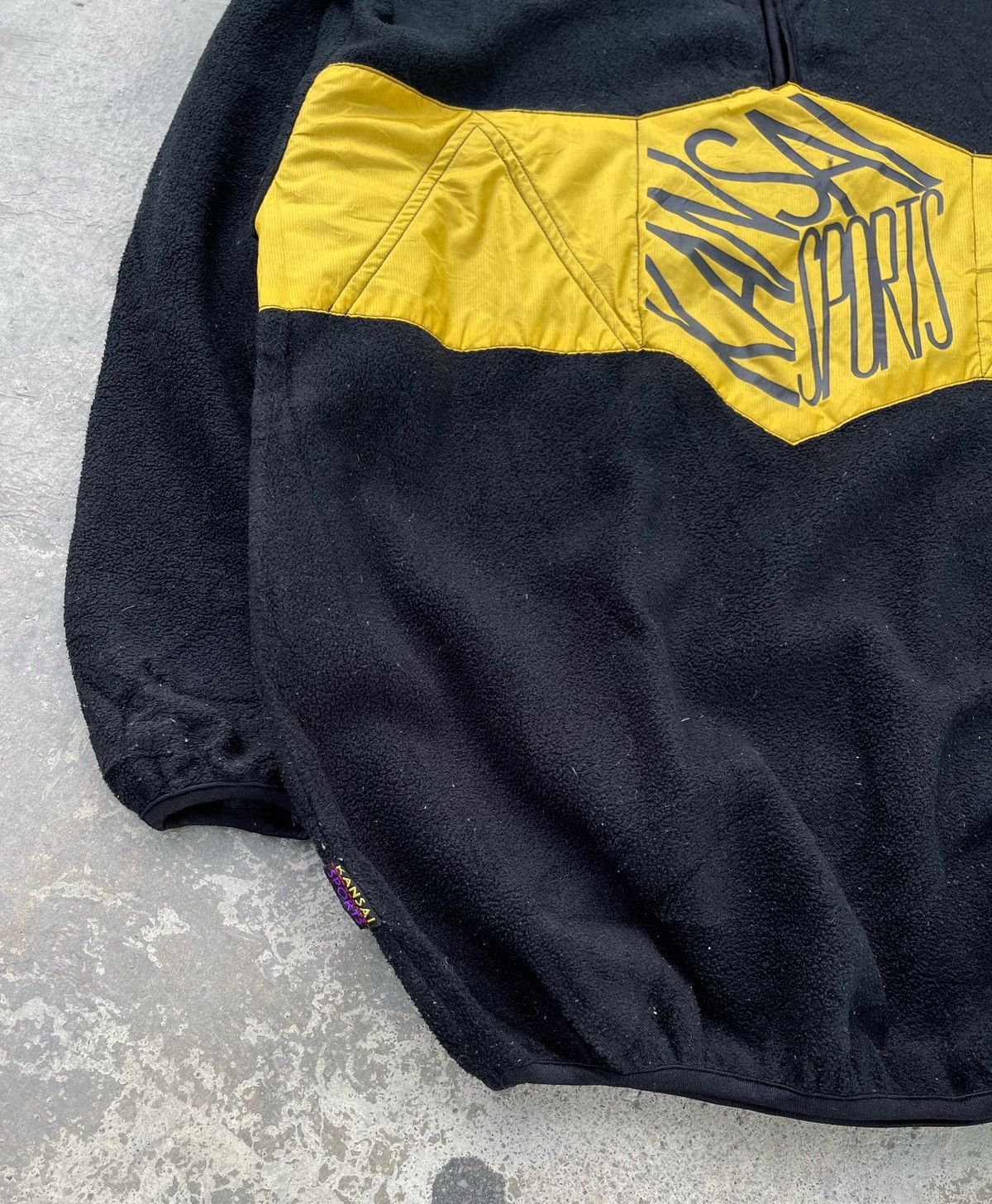 Kansai Yamamoto 🔥Vintage Kansai Sports Box Logo Fleece Sweater Half Zip Size US M / EU 48-50 / 2 - 4 Thumbnail